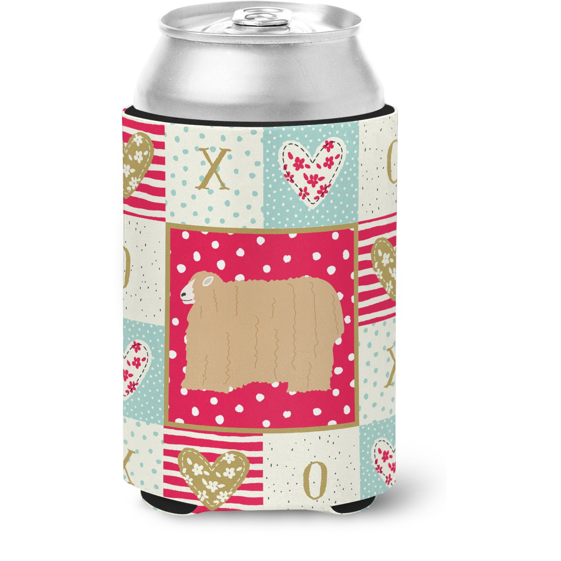 &quotCaroline's Treasures CK5398CC Lincoln Longwool Sheep Love Can or Bottle Hugger cold-beverage-koozies, Multicolor"