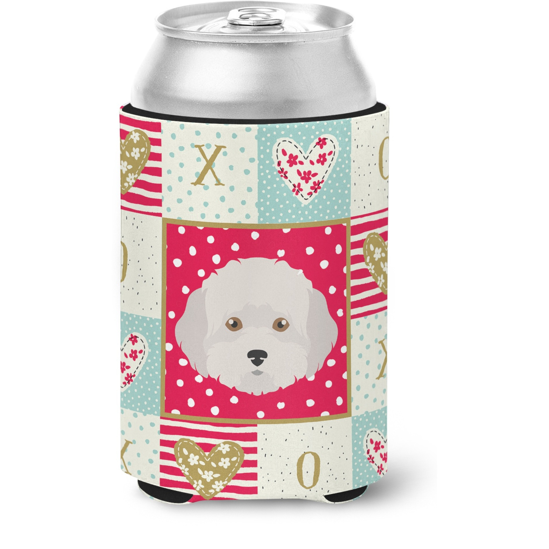 &quotCaroline's Treasures CK5193CC Cyprus Poodle Love Can or Bottle Hugger cold-beverage-koozies, Multicolor"