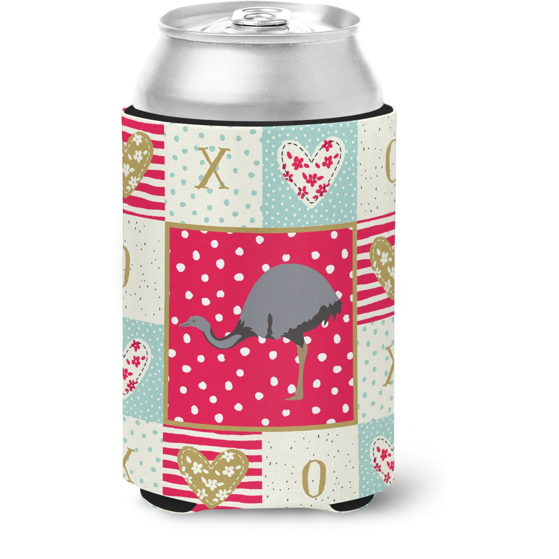 &quotCaroline's Treasures CK5350CC Rhea Love Can or Bottle Hugger cold-beverage-koozies, Multicolor"