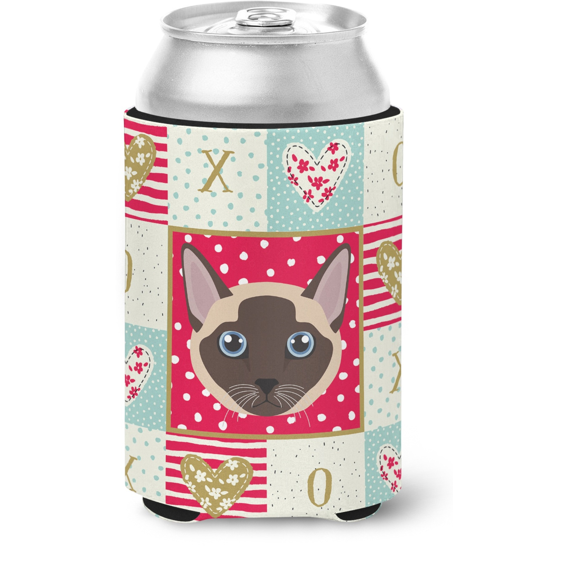 &quotCaroline's Treasures CK5173CC Tonkinese Cat Love Can or Bottle Hugger cold-beverage-koozies, Multicolor"