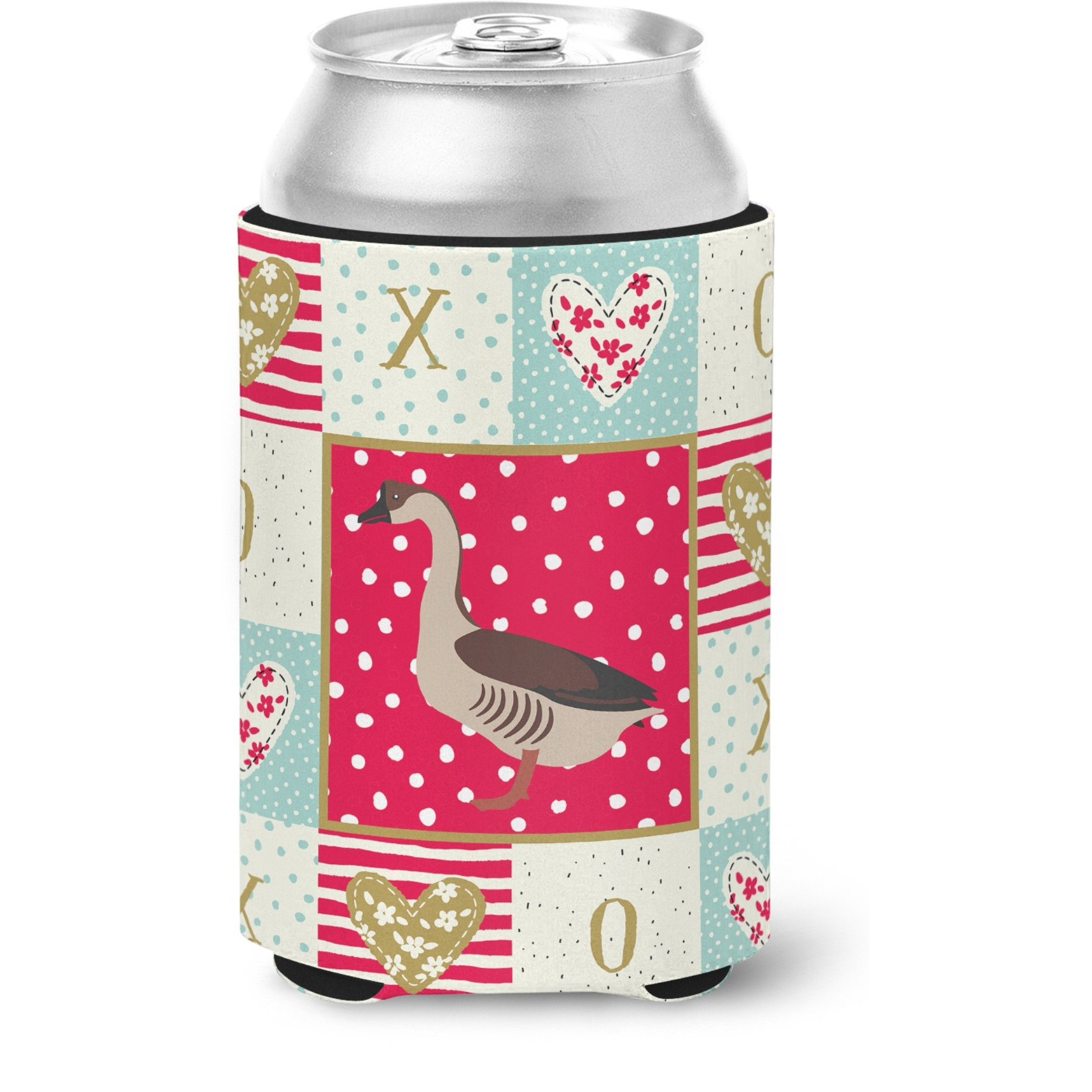 &quotCaroline's Treasures CK5323CC Chinese Goose Love Can or Bottle Hugger cold-beverage-koozies, Multicolor"