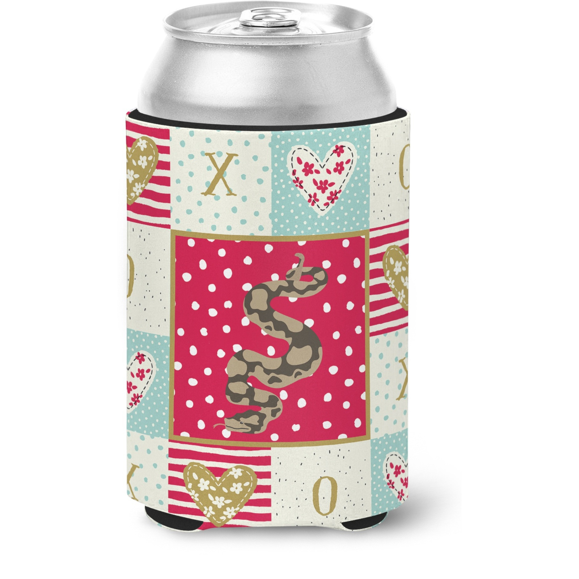 &quotCaroline's Treasures CK5530CC Python Can or Bottle Hugger cold-beverage-koozies, Multicolor"