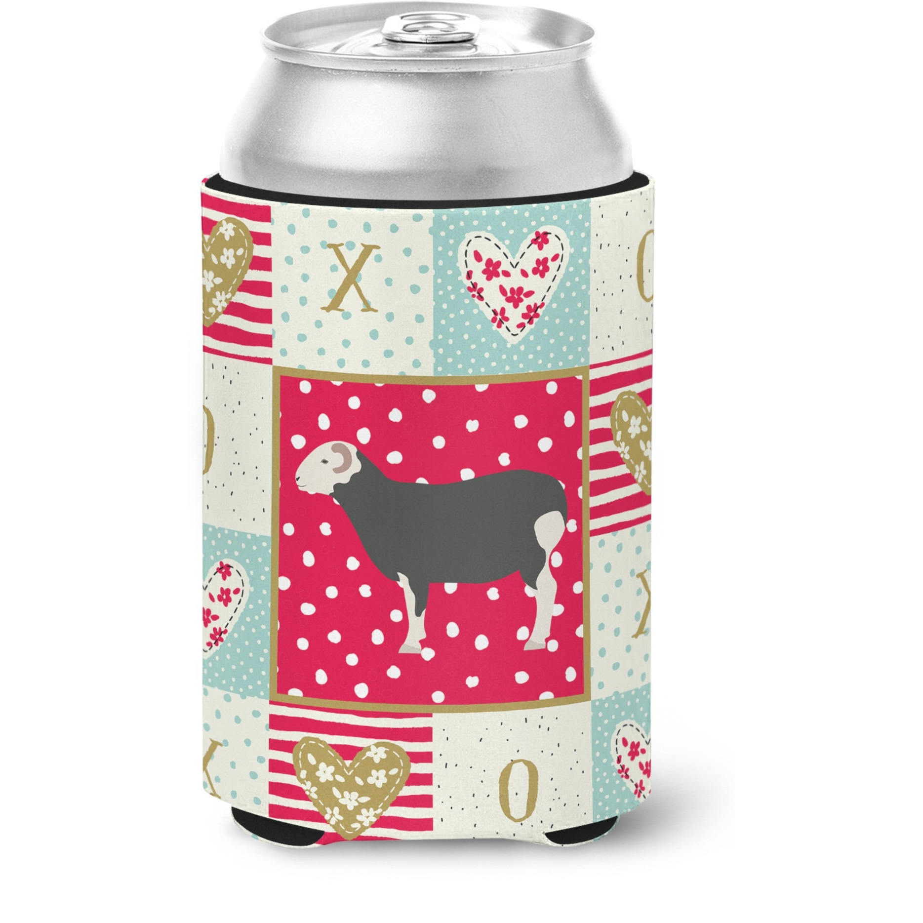 &quotCaroline's Treasures CK5397CC Herwick Sheep Love Can or Bottle Hugger cold-beverage-koozies, Multicolor"
