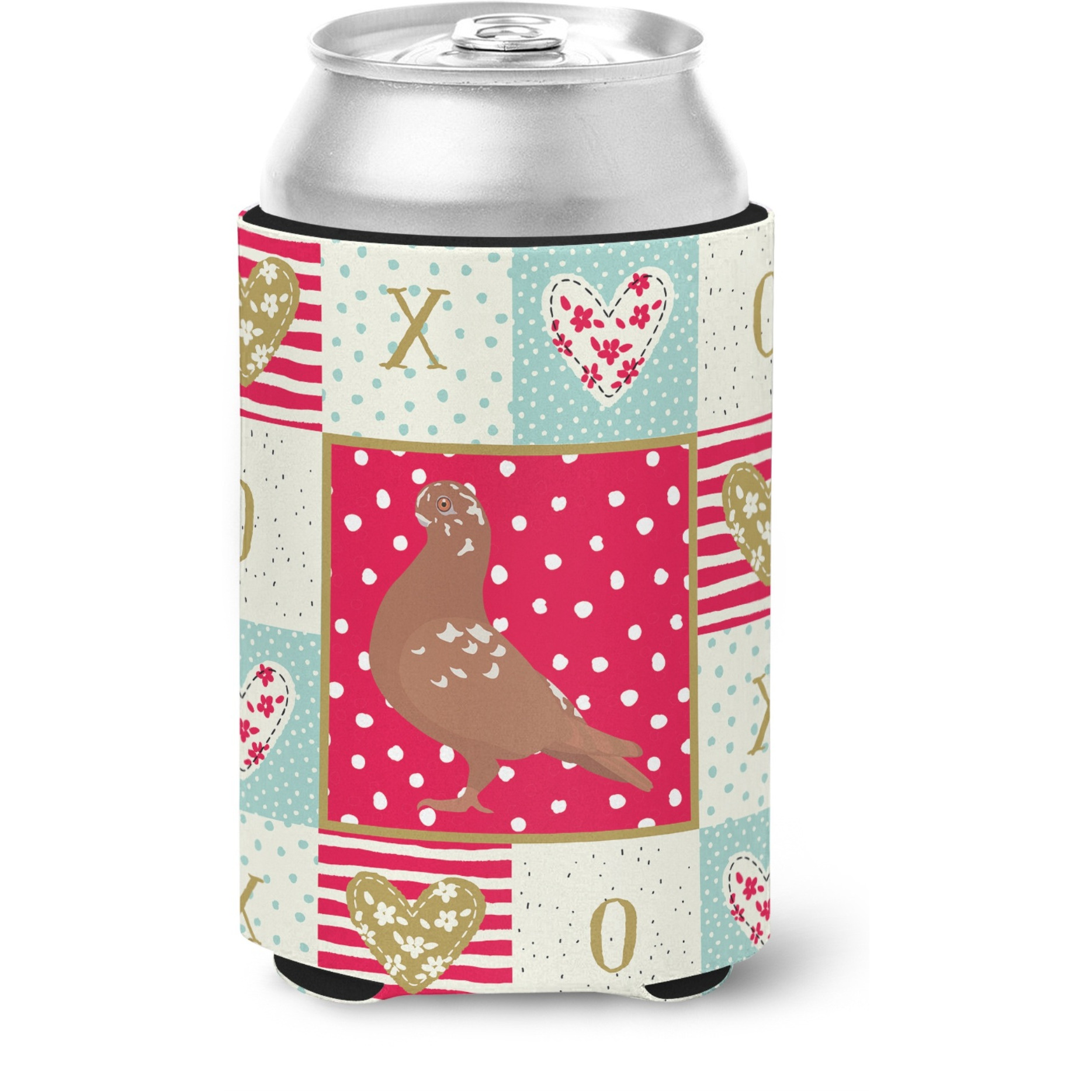 &quotCaroline's Treasures CK5380CC African Owl Pigeon Love Can or Bottle Hugger cold-beverage-koozies, Multicolor"