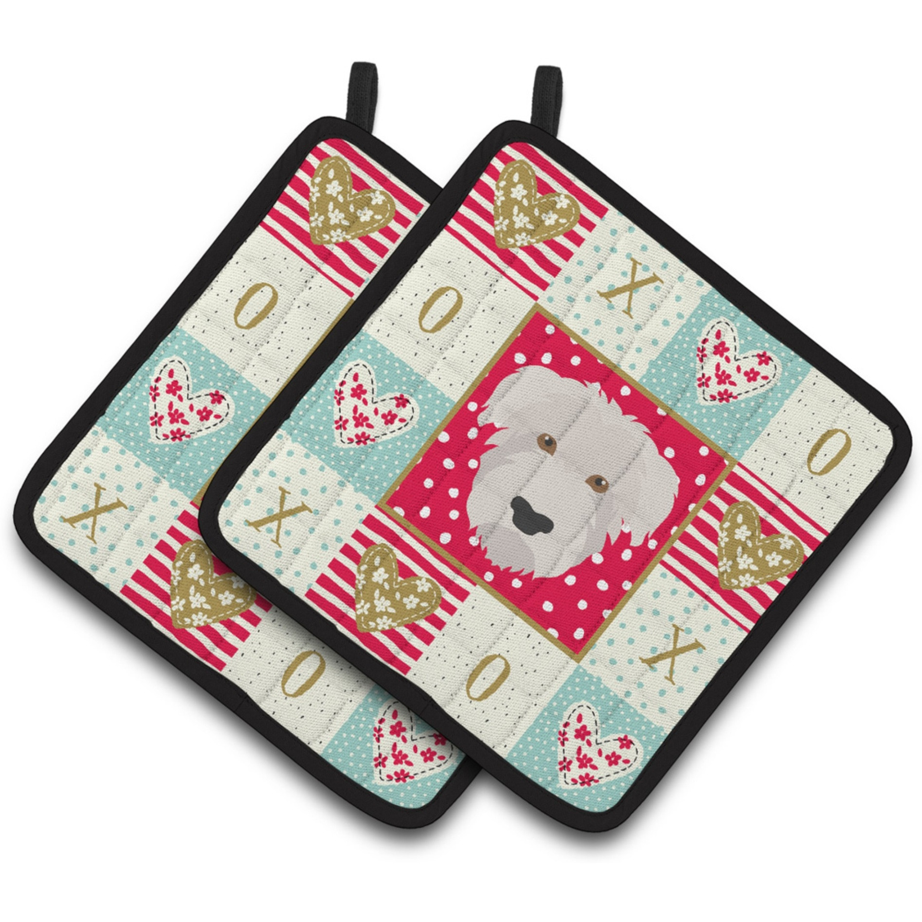 &quotCaroline's Treasures CK5202PTHD Glen of Imaal Love Pair of Pot Holders potholders, Multicolor"