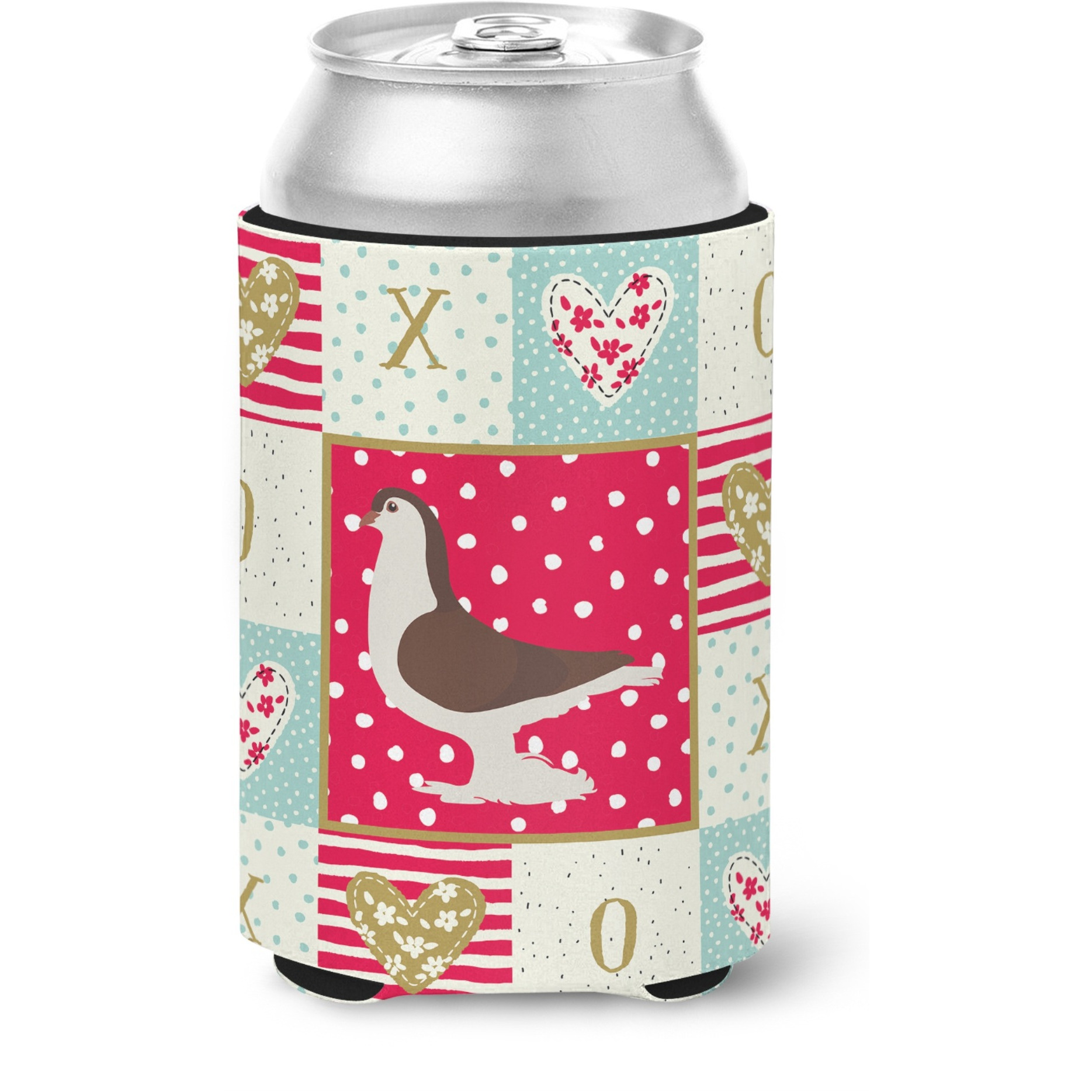 &quotCaroline's Treasures CK5370CC Large Pigeon Love Can or Bottle Hugger cold-beverage-koozies, Multicolor"