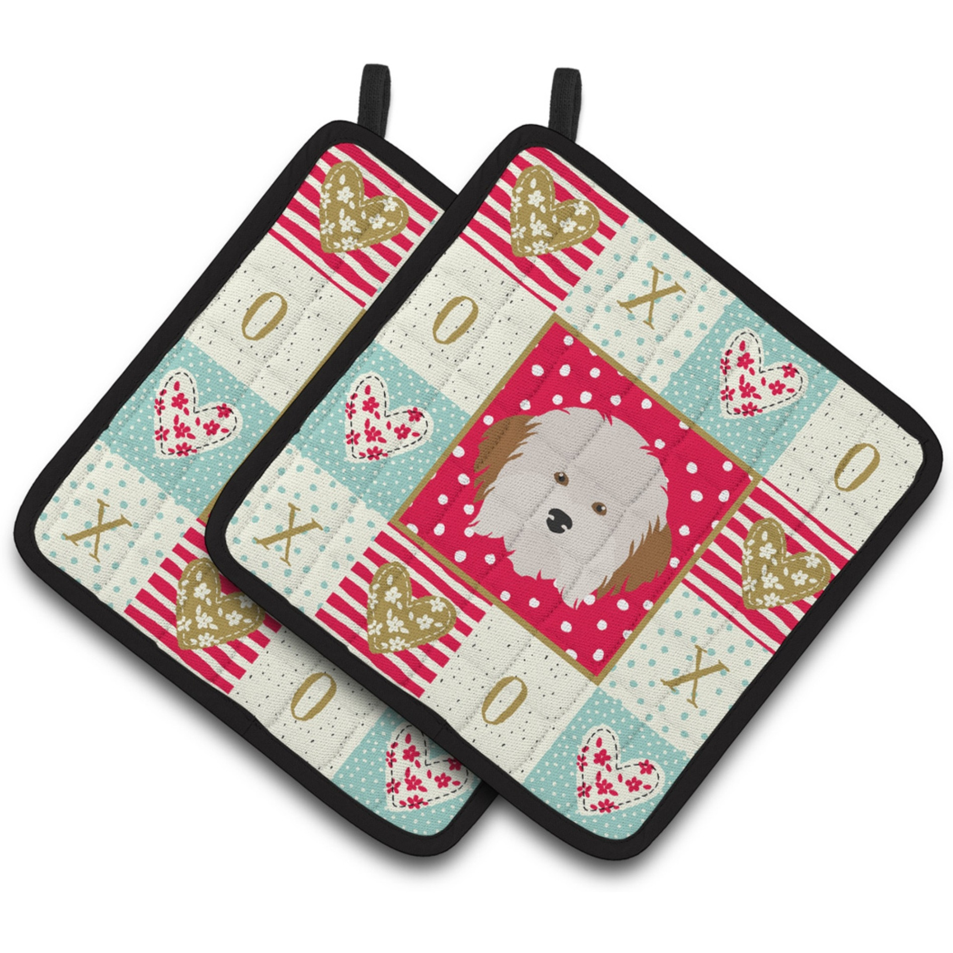 &quotCaroline's Treasures CK5205PTHD Havanese Dog Love Pair of Pot Holders potholders, Multicolor"