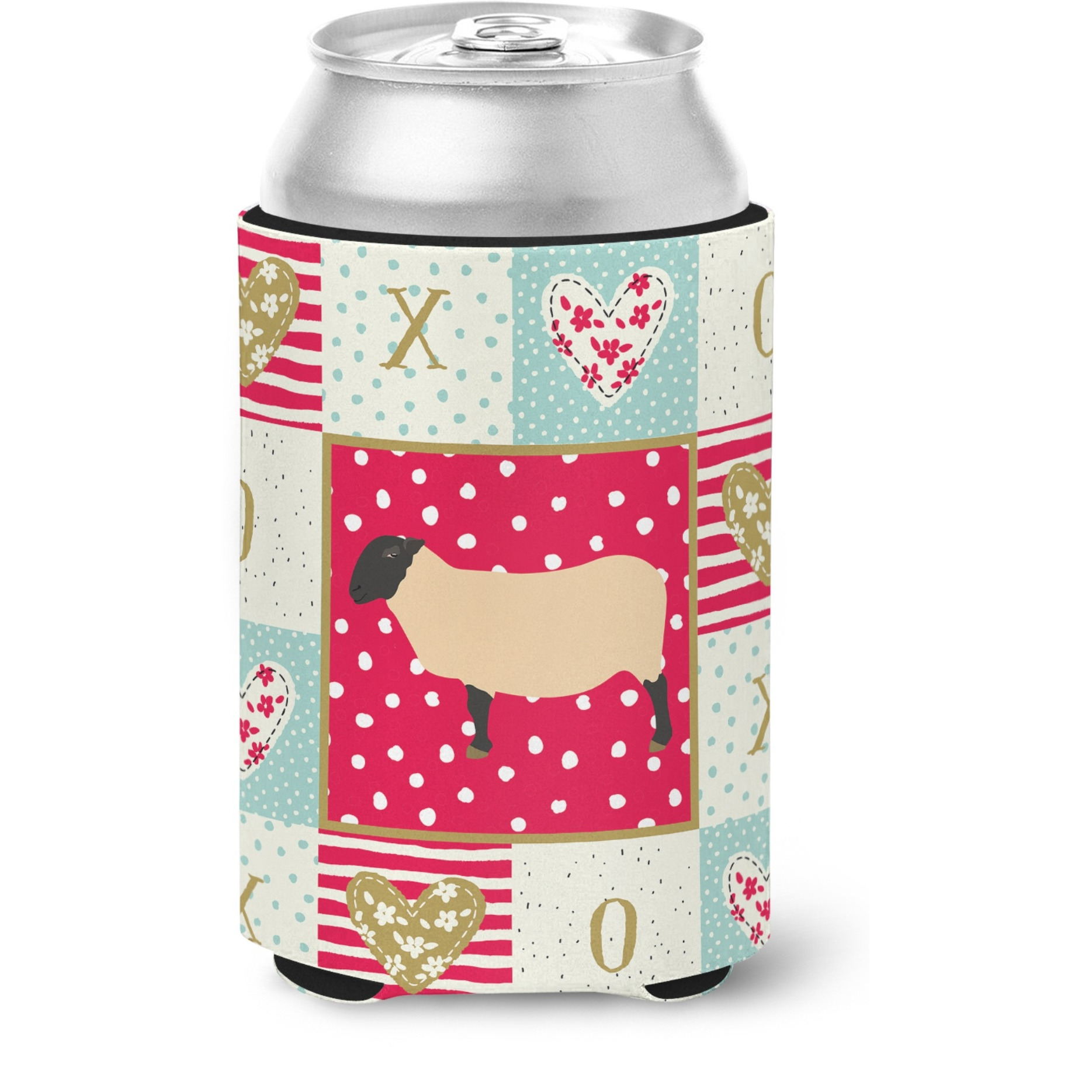 &quotCaroline's Treasures CK5399CC Suffolk Sheep Love Can or Bottle Hugger cold-beverage-koozies, Multicolor"