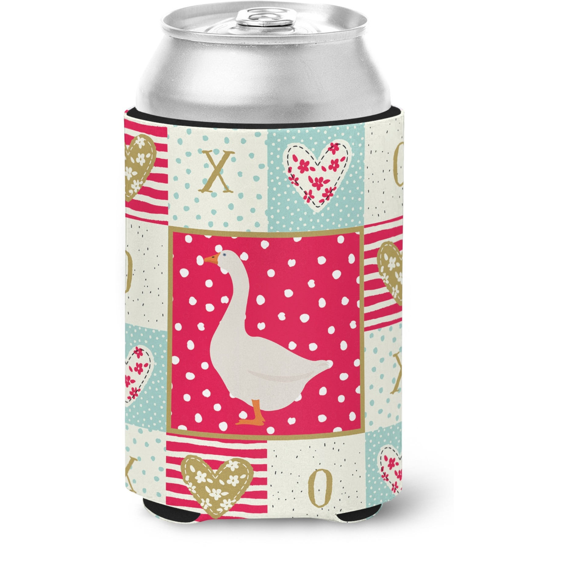 &quotCaroline's Treasures CK5319CC Embden Goose Love Can or Bottle Hugger cold-beverage-koozies, Multicolor"