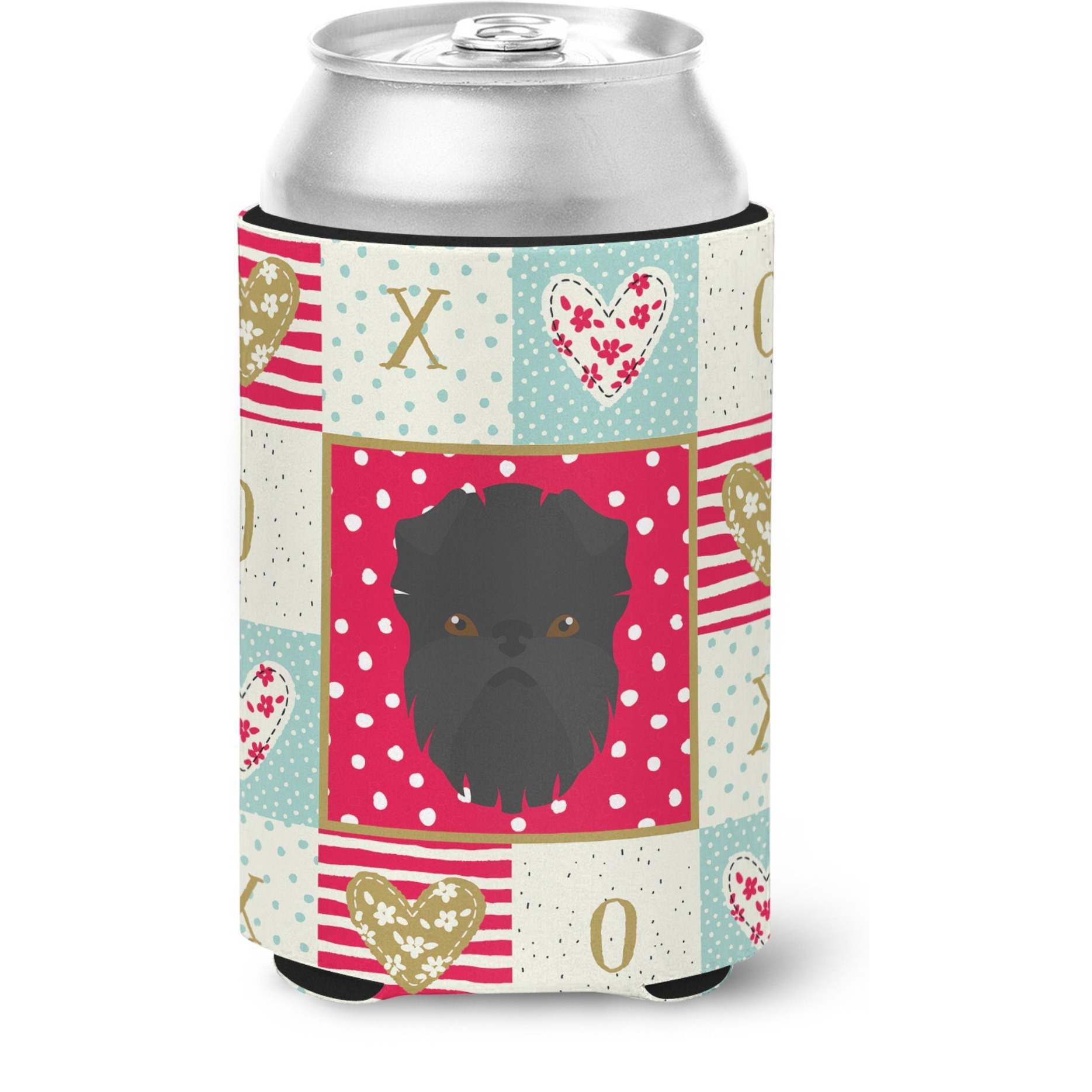 &quotCaroline's Treasures CK5180CC Affenpinscher Love Can or Bottle Hugger cold-beverage-koozies, Multicolor"