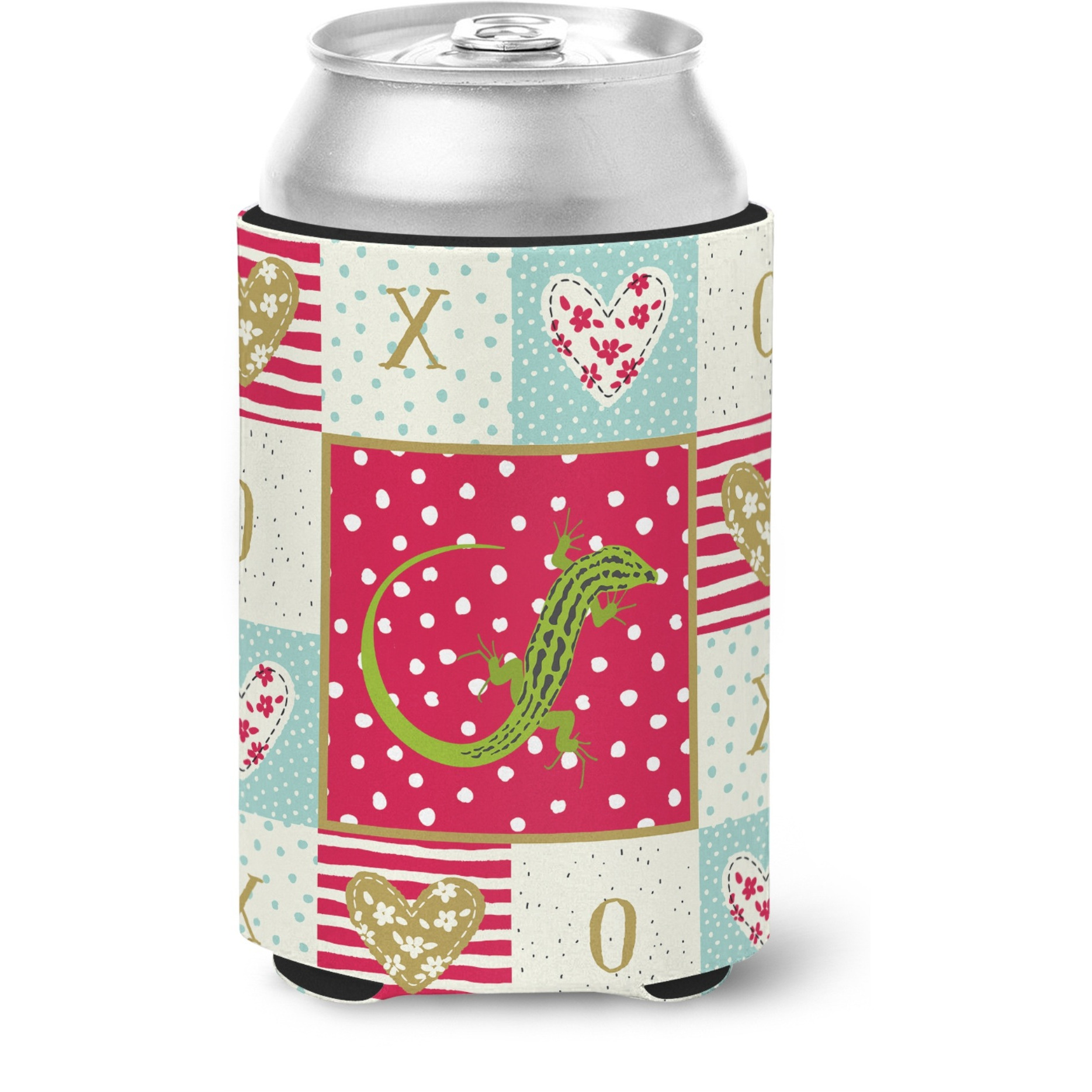 &quotCaroline's Treasures CK5534CC Lizard Can or Bottle Hugger cold-beverage-koozies, Multicolor"