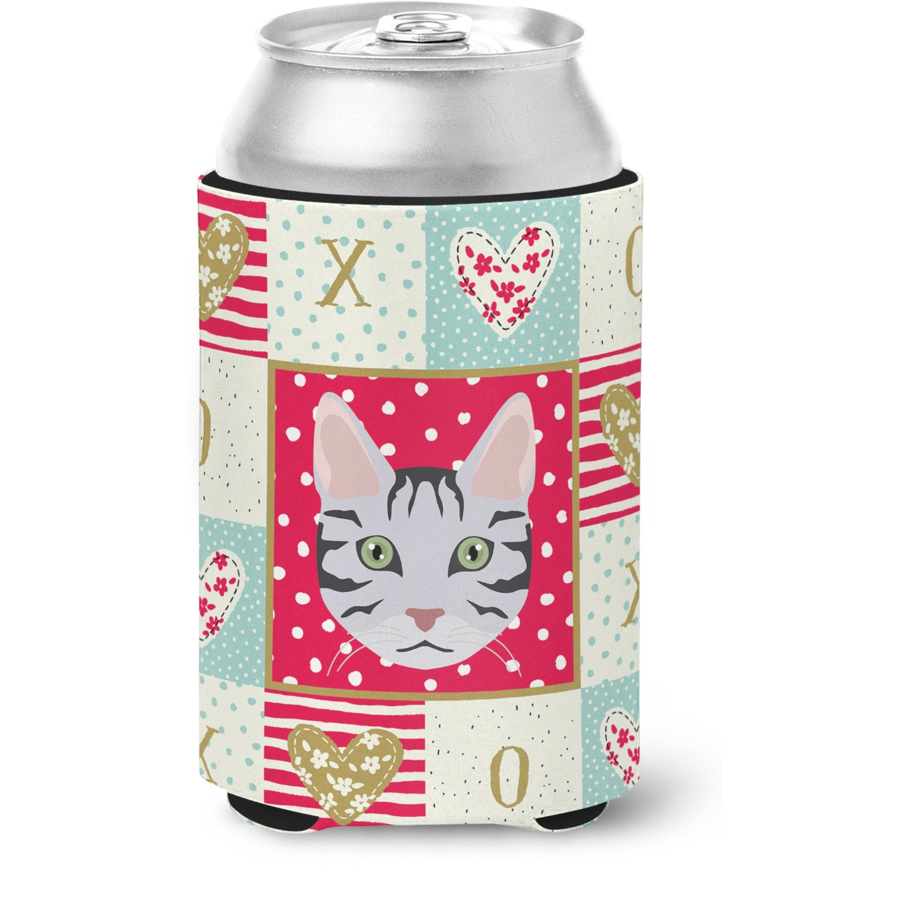 Carolines Treasures CK5161CC Serengeti Cat Love Can or Bottle Hugger cold-beverage-koozies, Multicolor