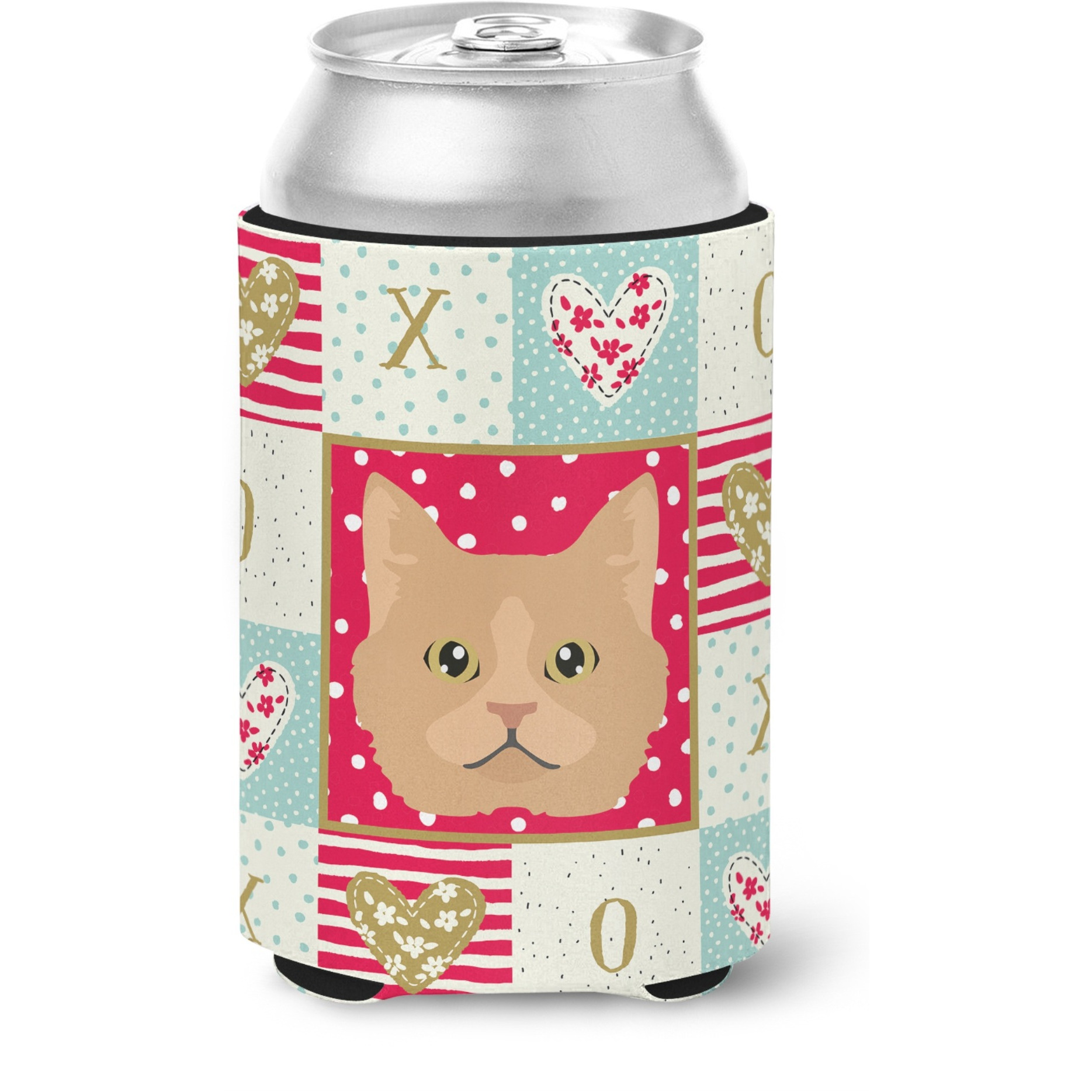 &quotCaroline's Treasures CK5160CC Selkirk Rex Cat Love Can or Bottle Hugger cold-beverage-koozies, Multicolor"
