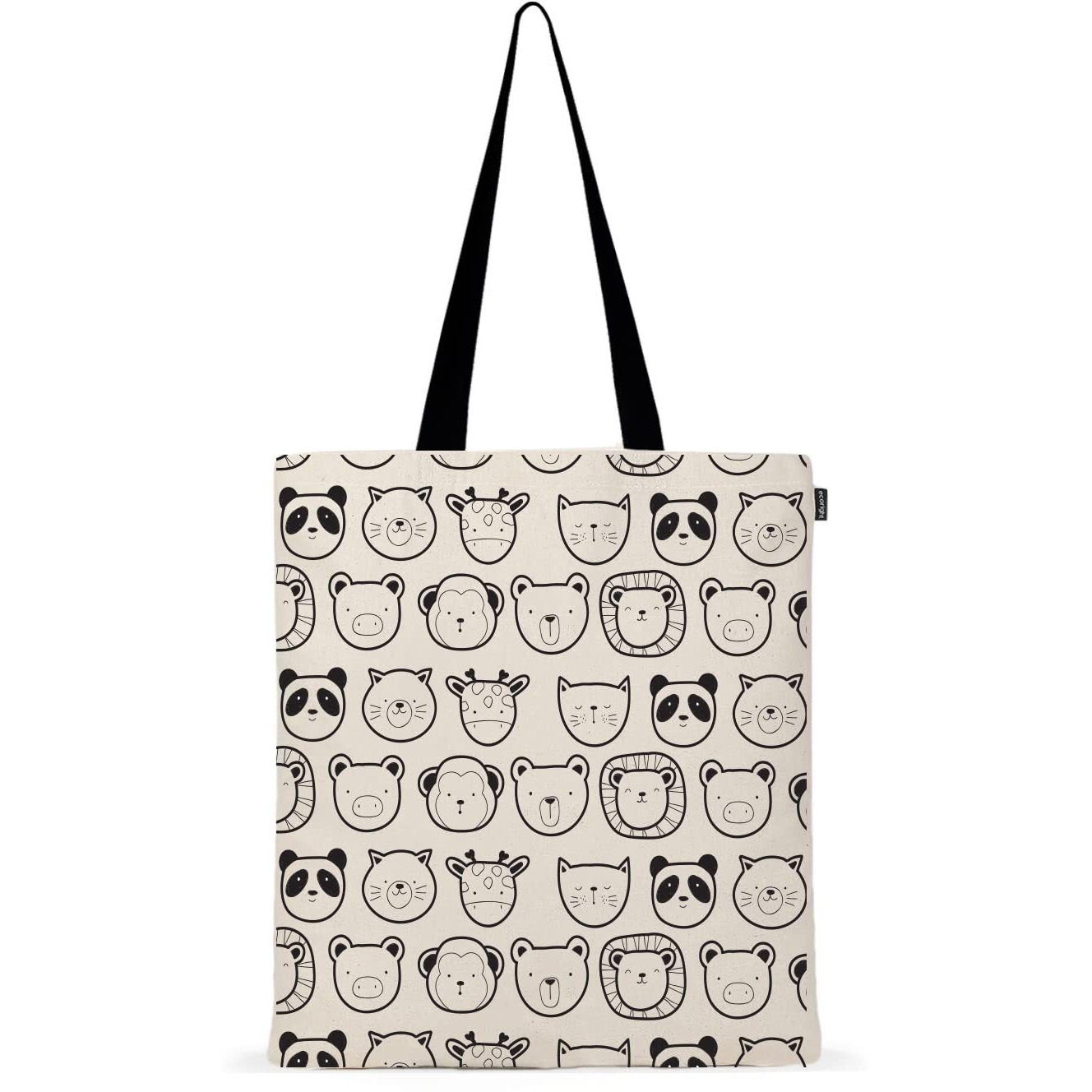 Ecoright Aesthetic Canvas Tote Bag for Women, Reusable Cotton Tote Bag for Grocery, Shopping, Beach & Daily Use
