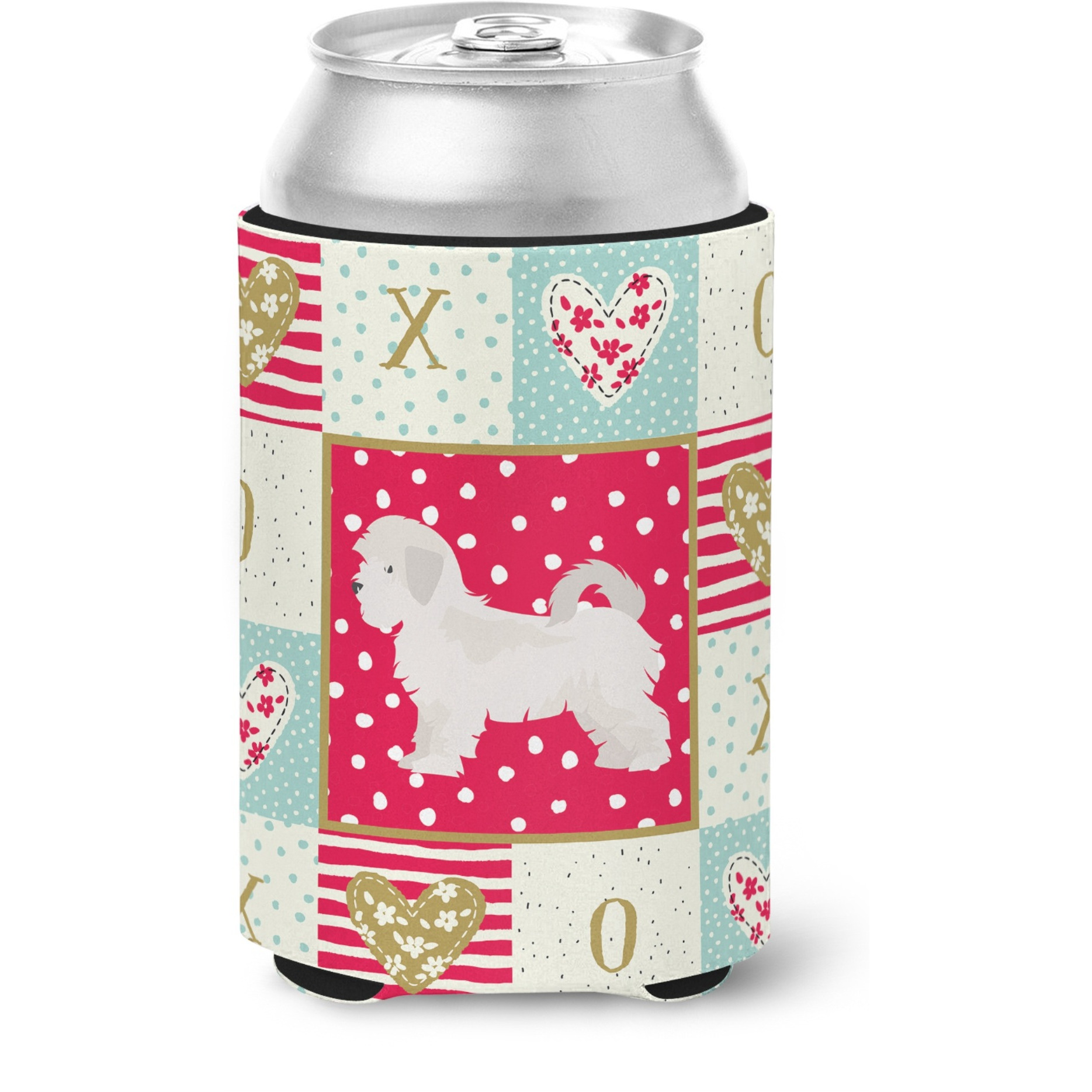 &quotCaroline's Treasures CK5860CC Maltese Puppy Cut Love Can or Bottle Hugger cold-beverage-koozies, Multicolor"