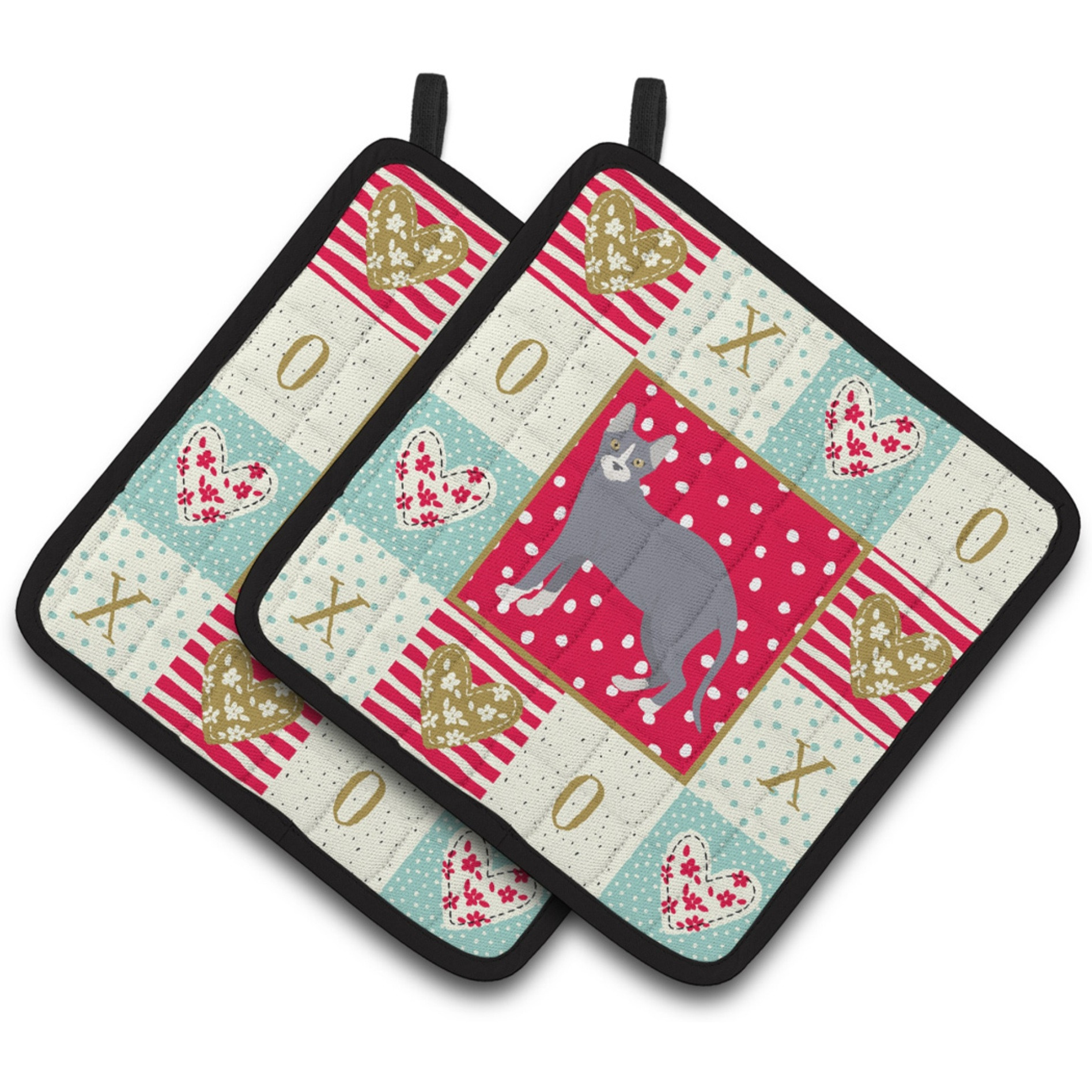 &quotCaroline's Treasures CK5599PTHD Don Sphynx 2 Cat Love Pair of Pot Holders potholders, Multicolor"