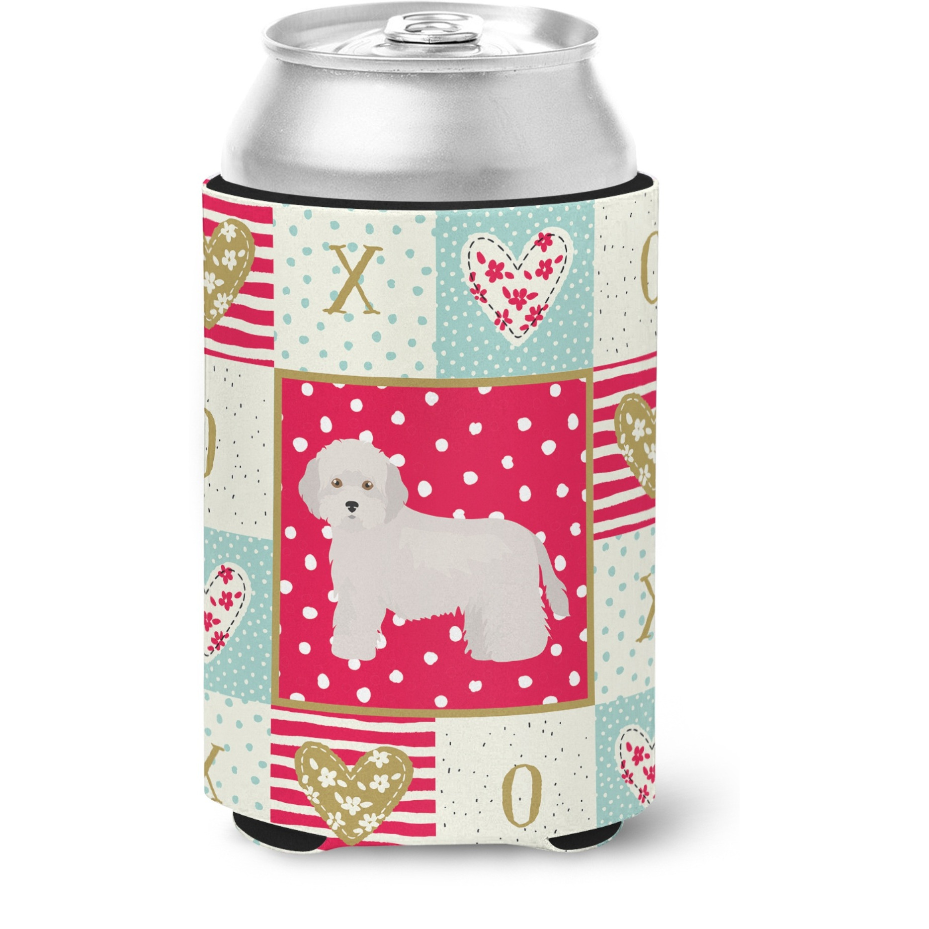 &quotCaroline's Treasures CK5825CC Cyprus Poodle Love Can or Bottle Hugger cold-beverage-koozies, Multicolor"