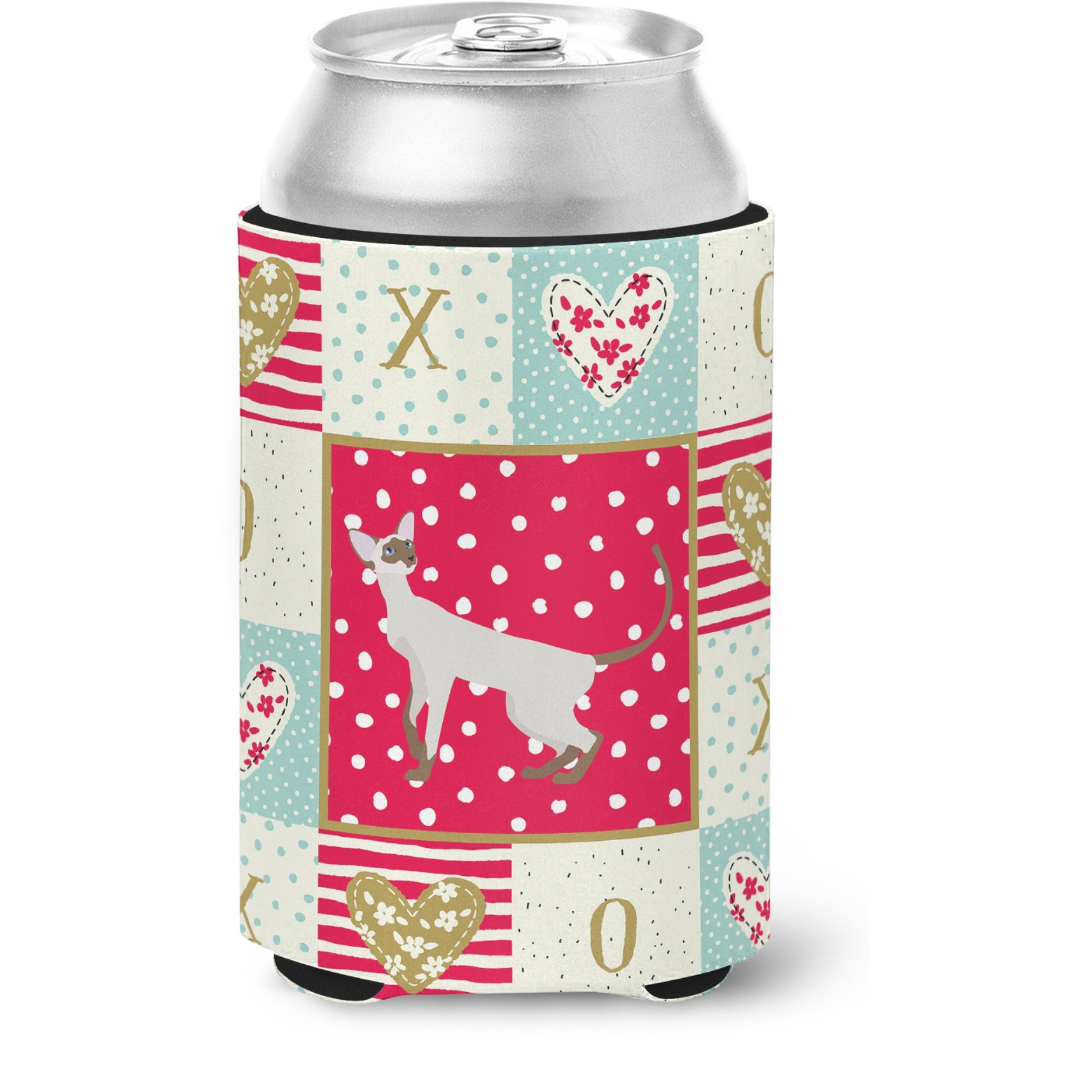 &quotCaroline's Treasures CK5588CC Colorpoint Shorthair Cat Love Can or Bottle Hugger cold-beverage-koozies, Multicolor"