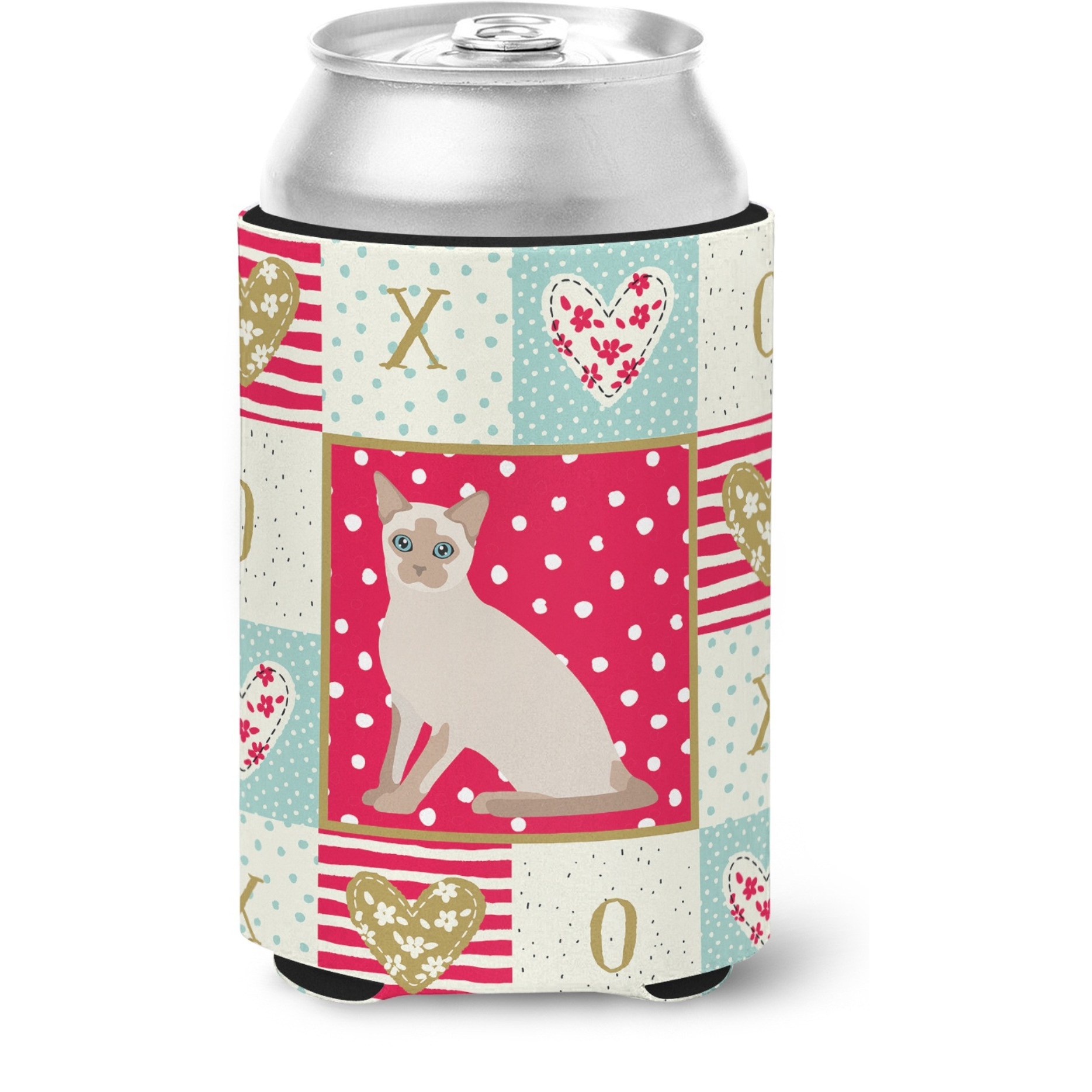 &quotCaroline's Treasures CK5799CC Tonkinese Cat Love Can or Bottle Hugger cold-beverage-koozies, Multicolor"