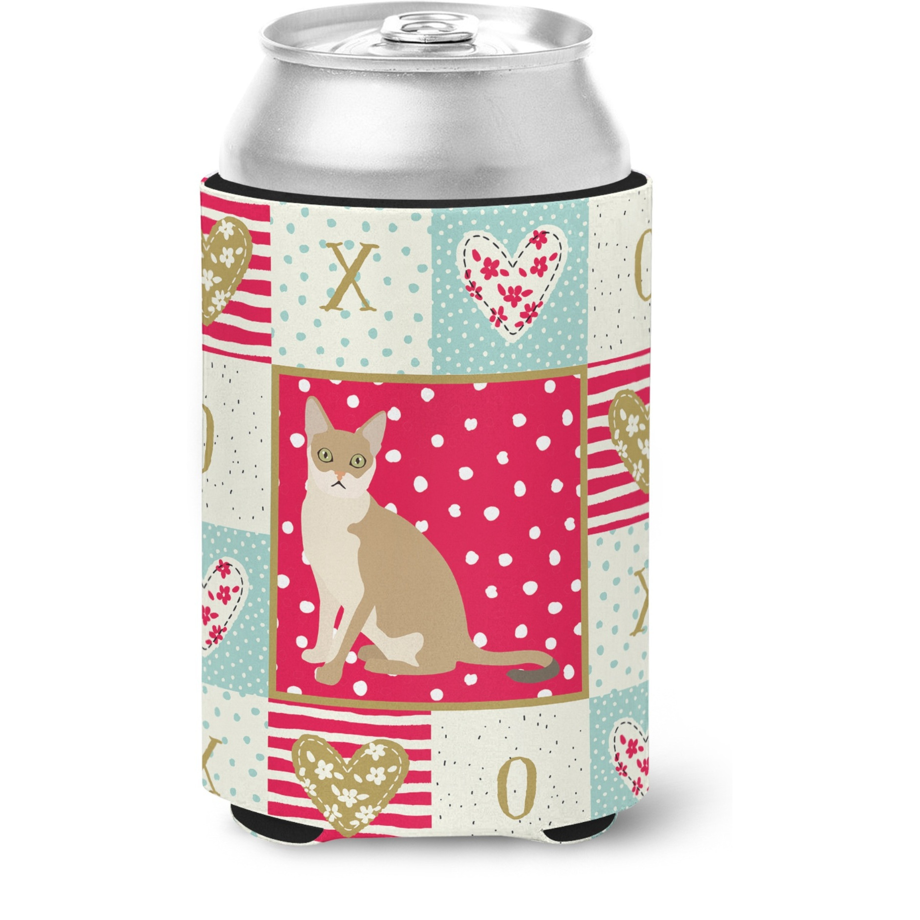&quotCaroline's Treasures CK5789CC Singapura Cat Love Can or Bottle Hugger cold-beverage-koozies, Multicolor"