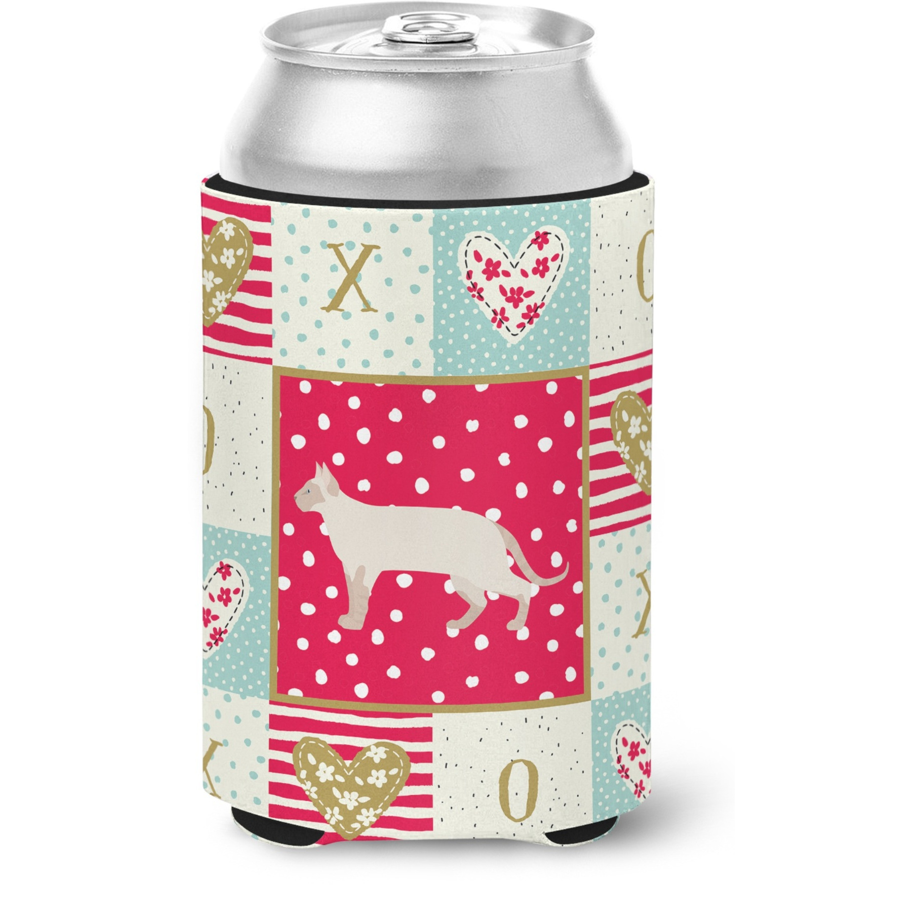&quotCaroline's Treasures CK5724CC Tonkinese 2 Cat Love Can or Bottle Hugger cold-beverage-koozies, Multicolor"