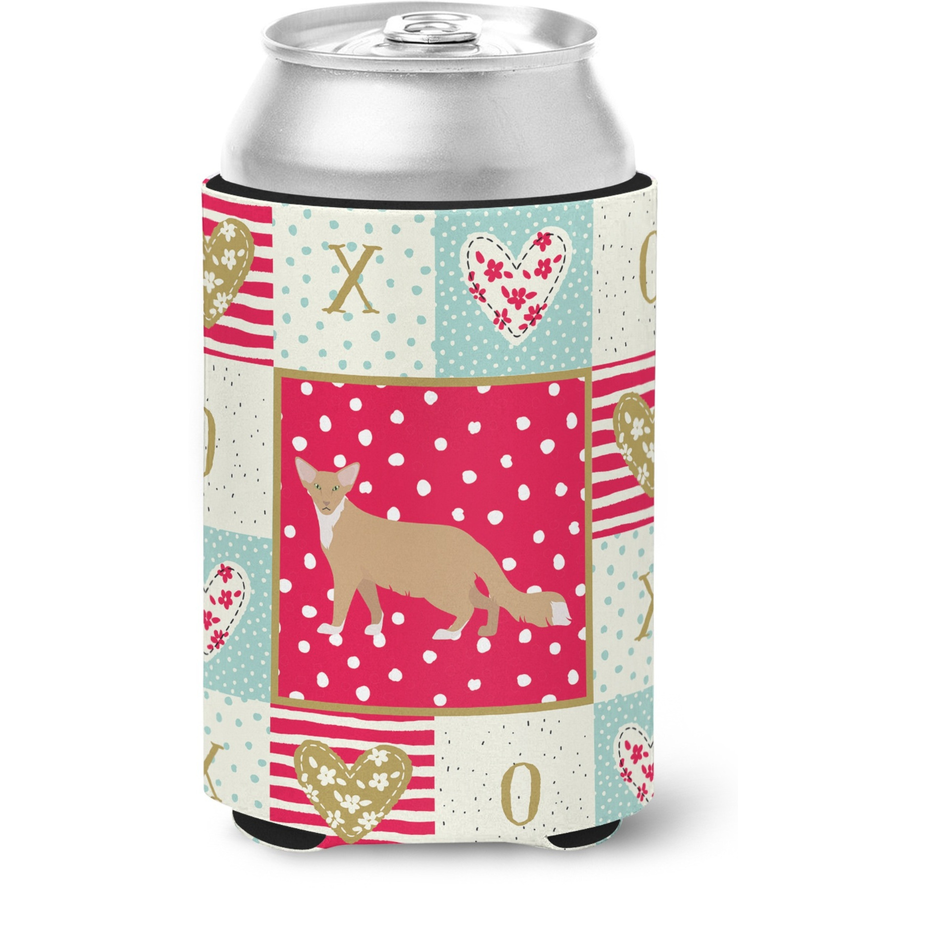 &quotCaroline's Treasures CK5666CC Oriental Longhair 2 Cat Love Can or Bottle Hugger cold-beverage-koozies, Multicolor"