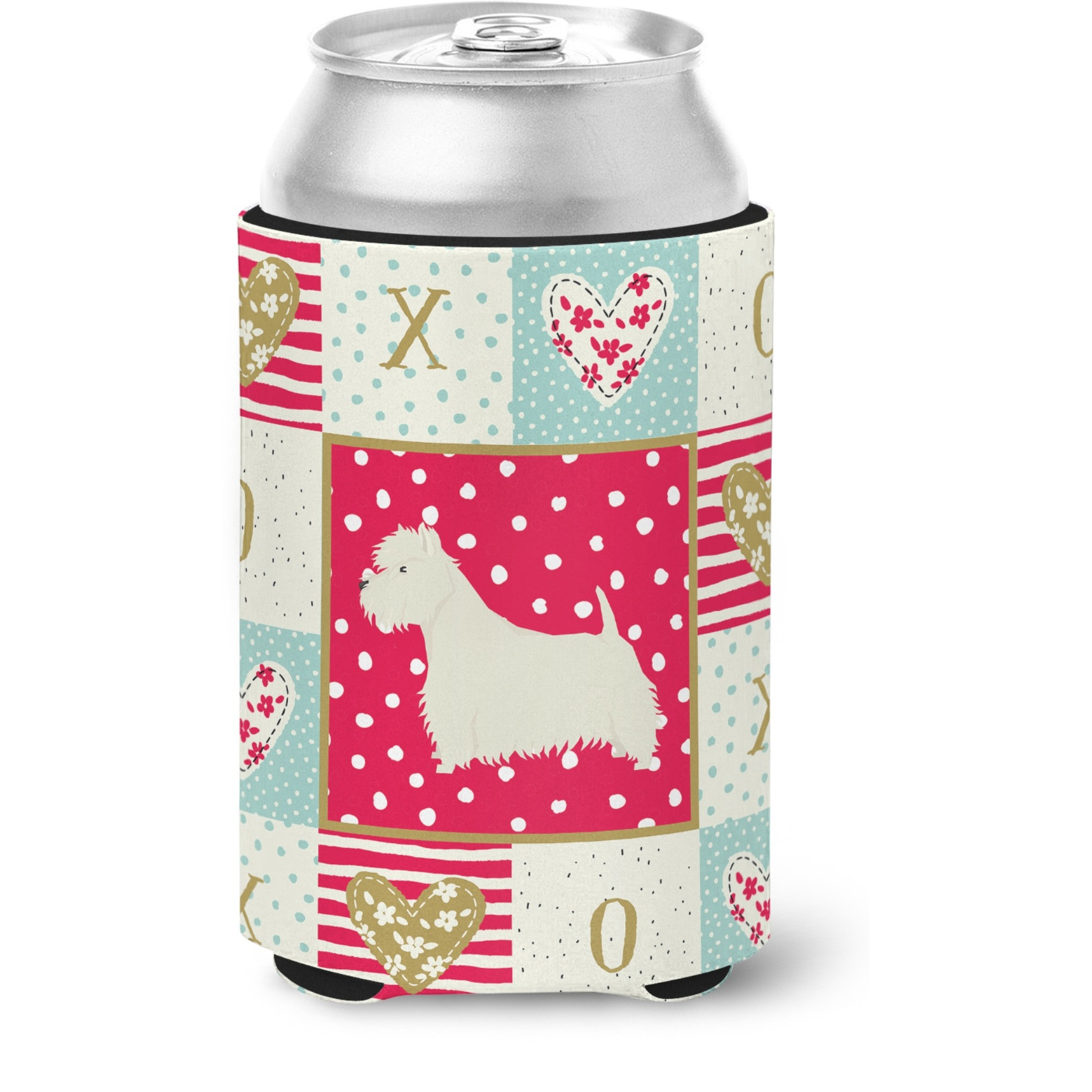 &quotCaroline's Treasures CK5959CC Westie Love Can or Bottle Hugger cold-beverage-koozies, Multicolor"