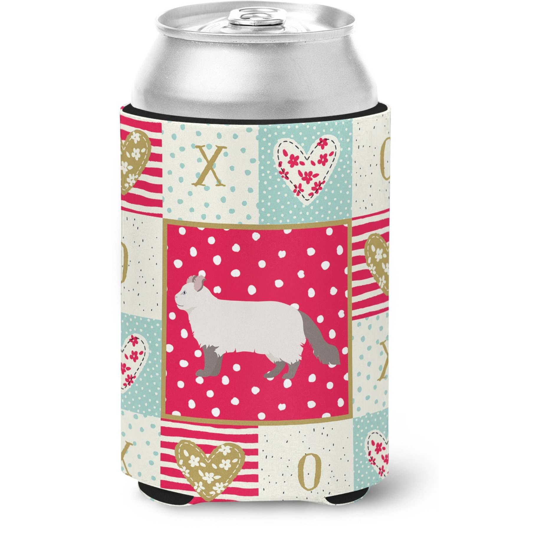 &quotCaroline's Treasures CK5547CC American Curl 2 Cat Love Can or Bottle Hugger cold-beverage-koozies, Multicolor"