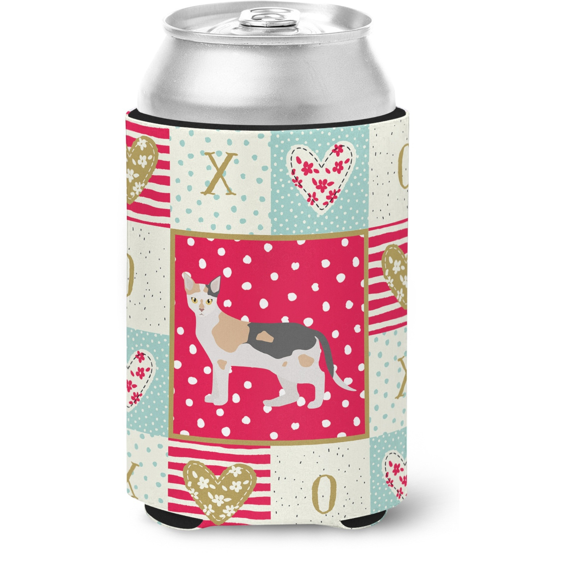 &quotCaroline's Treasures CK5644CC Malayan 1 Cat Love Can or Bottle Hugger cold-beverage-koozies, Multicolor"