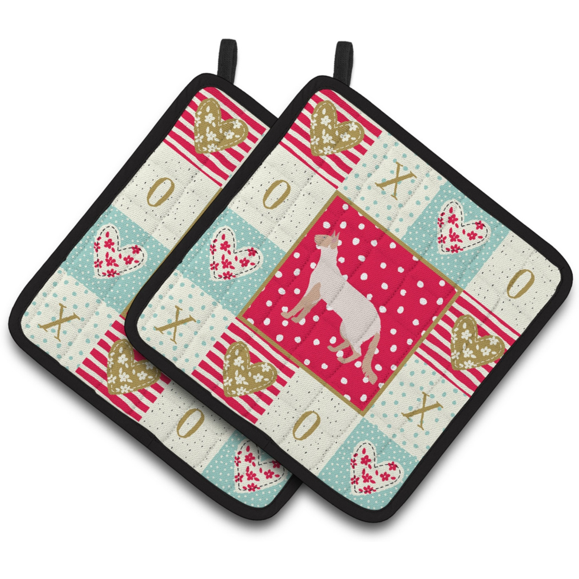 &quotCaroline's Treasures CK5585PTHD Colorpoint Longhair 2 Cat Love Pair of Pot Holders potholders, Multicolor"