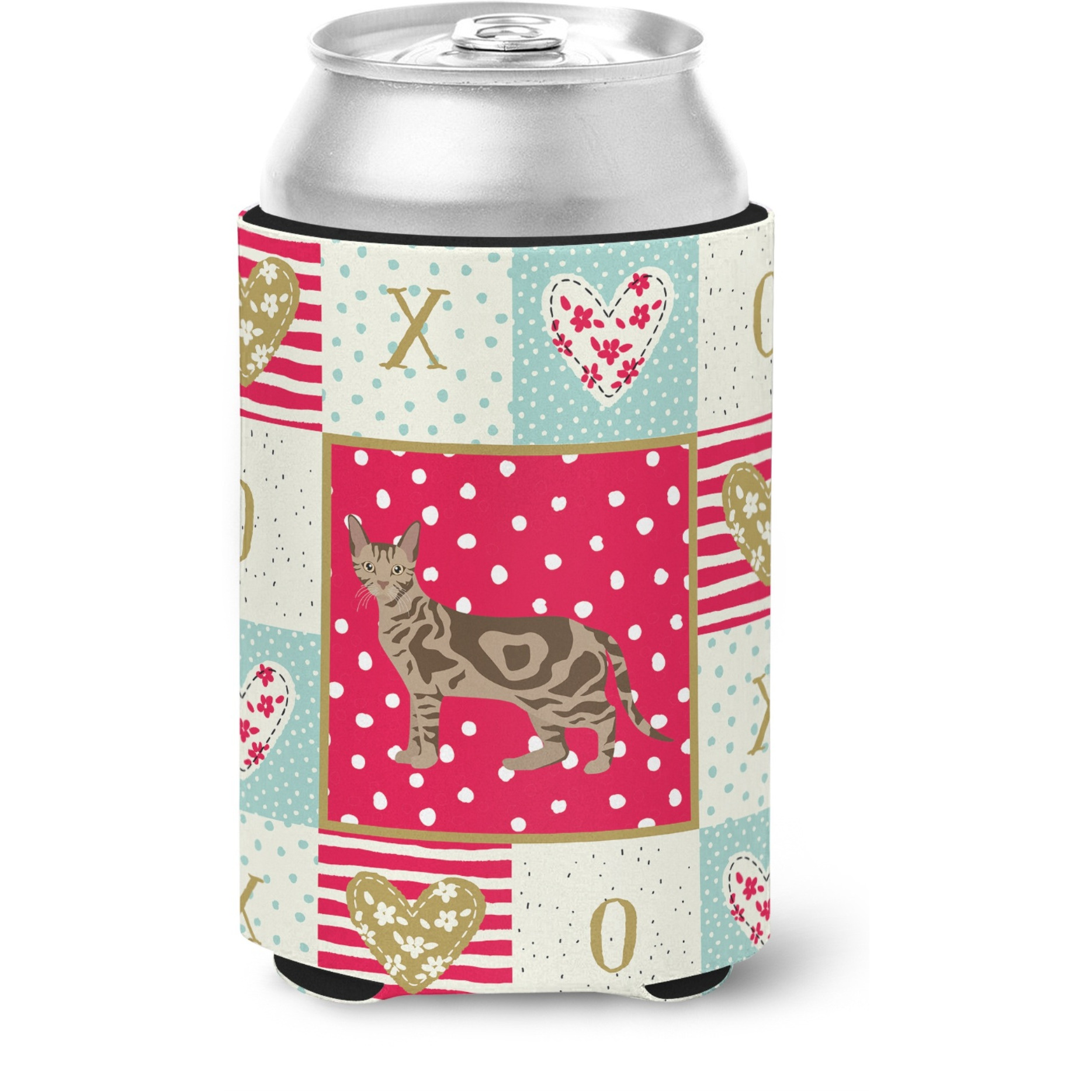 &quotCaroline's Treasures CK5714CC Sokoke Cat Love Can or Bottle Hugger cold-beverage-koozies, Multicolor"