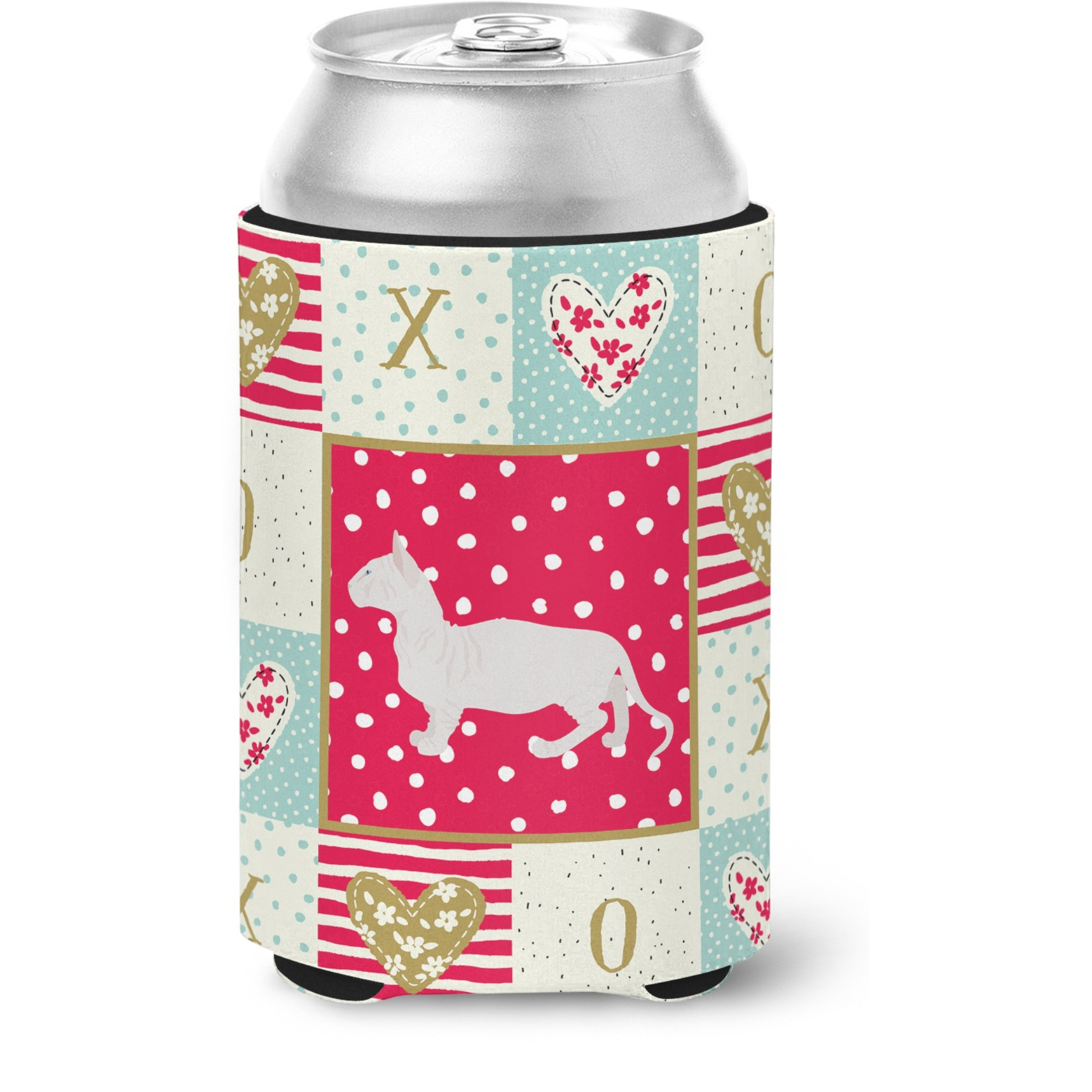 &quotCaroline's Treasures CK5561CC Bambino 2 Cat Love Can or Bottle Hugger cold-beverage-koozies, Multicolor"