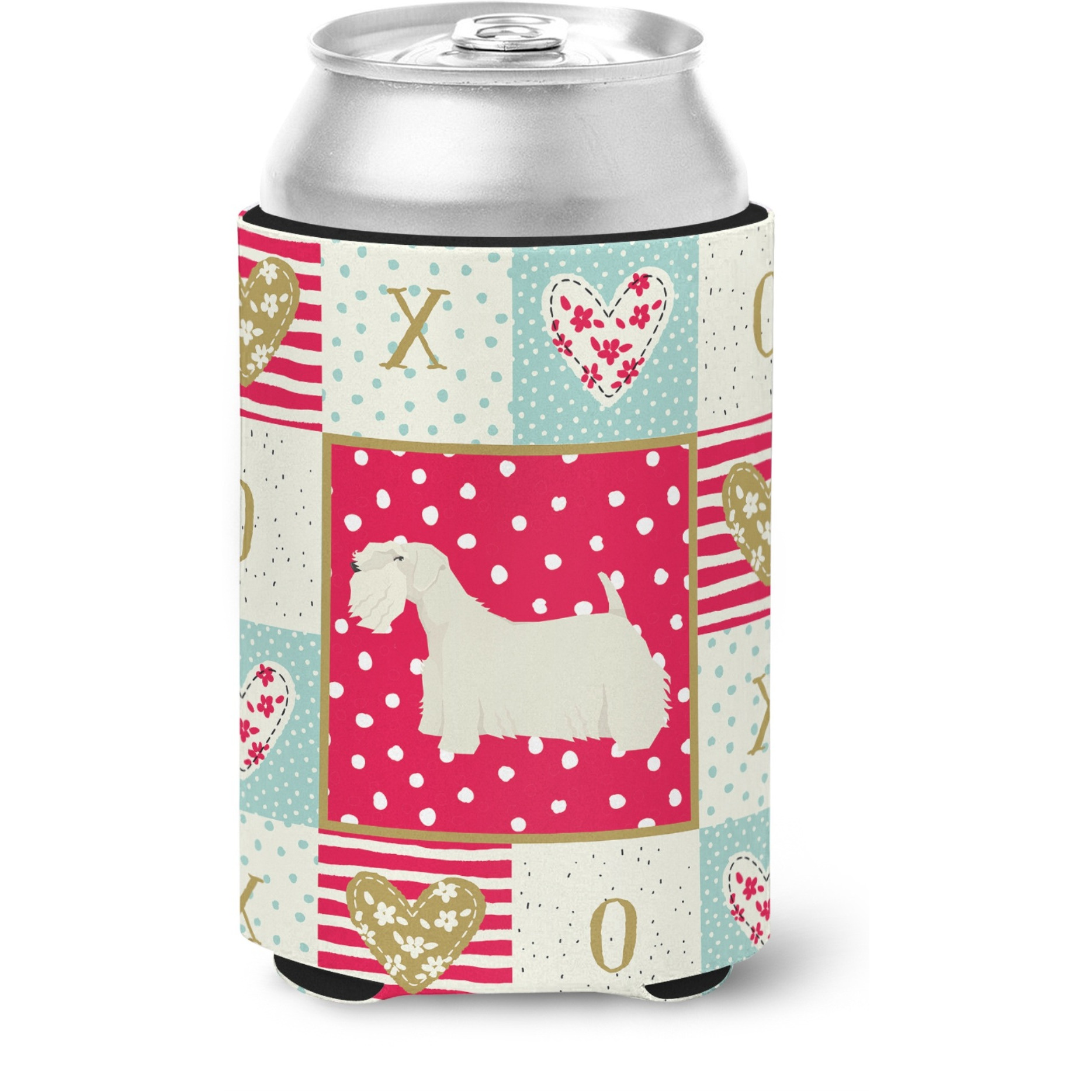&quotCaroline's Treasures CK5951CC Sealyham Terrier Love Can or Bottle Hugger cold-beverage-koozies, Multicolor"