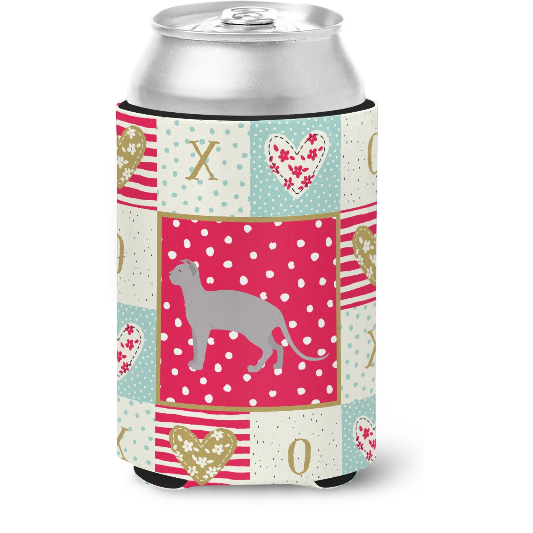 &quotCaroline's Treasures CK5730CC Ukrainian Levkoy 2 Cat Love Can or Bottle Hugger cold-beverage-koozies, Multicolor"