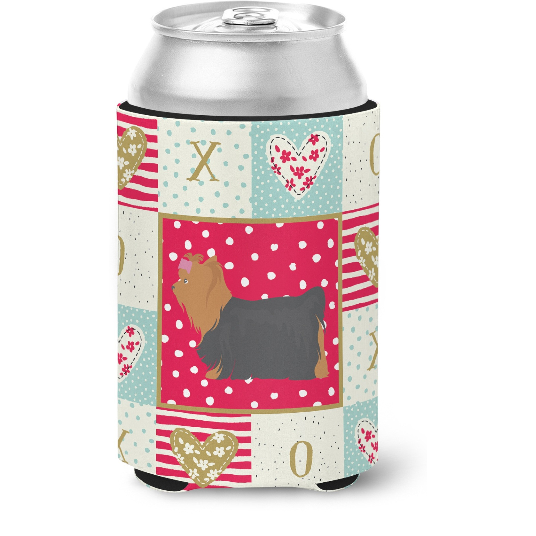 &quotCaroline's Treasures CK5900CC Yorkshire Terrier 1 Love Can or Bottle Hugger cold-beverage-koozies, Multicolor"