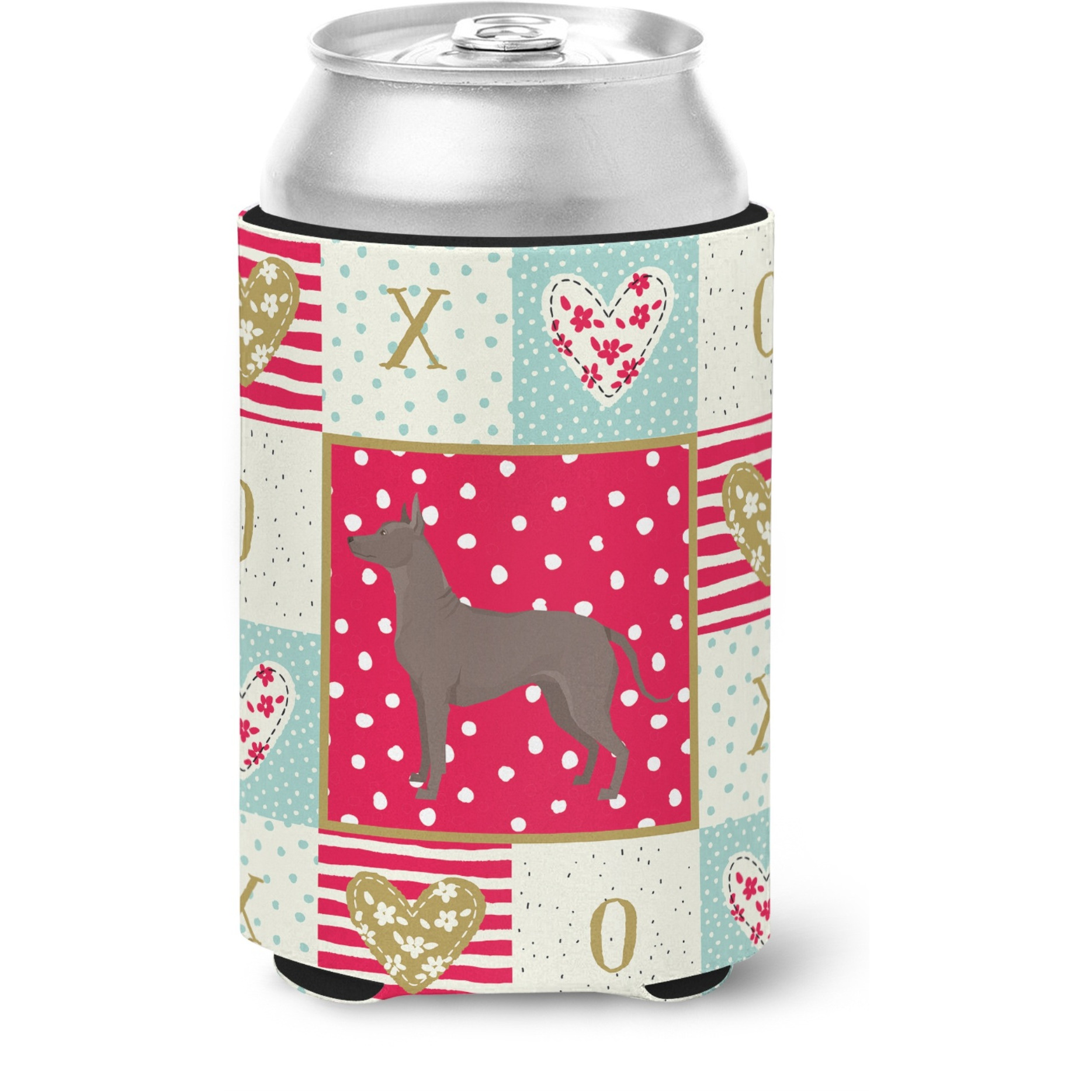 &quotCaroline's Treasures CK5960CC Mexican Hairless Dog Xolo Love Can or Bottle Hugger cold-beverage-koozies, Multicolor"