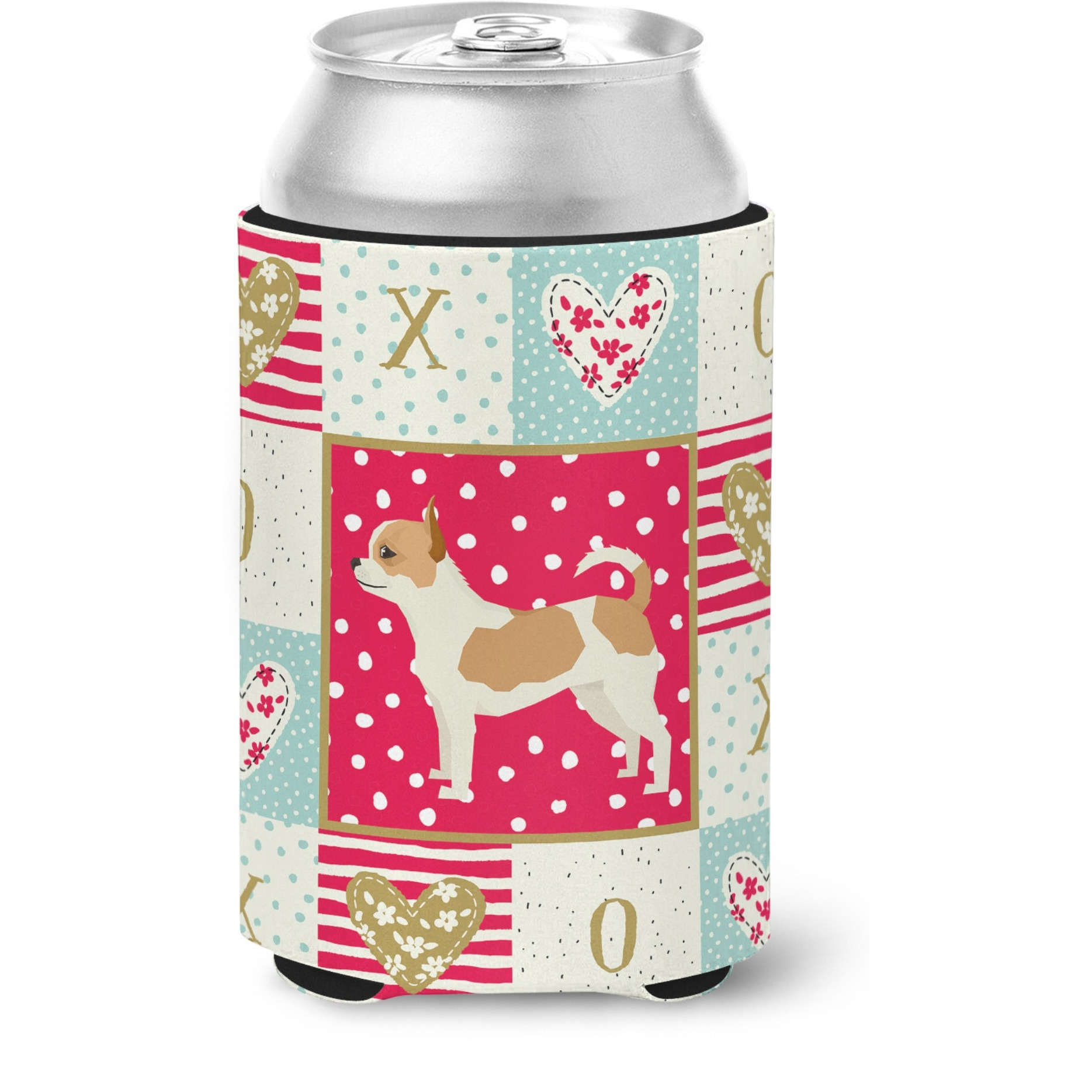 &quotCaroline's Treasures CK5920CC Chihuahua Love Can or Bottle Hugger cold-beverage-koozies, Multicolor"