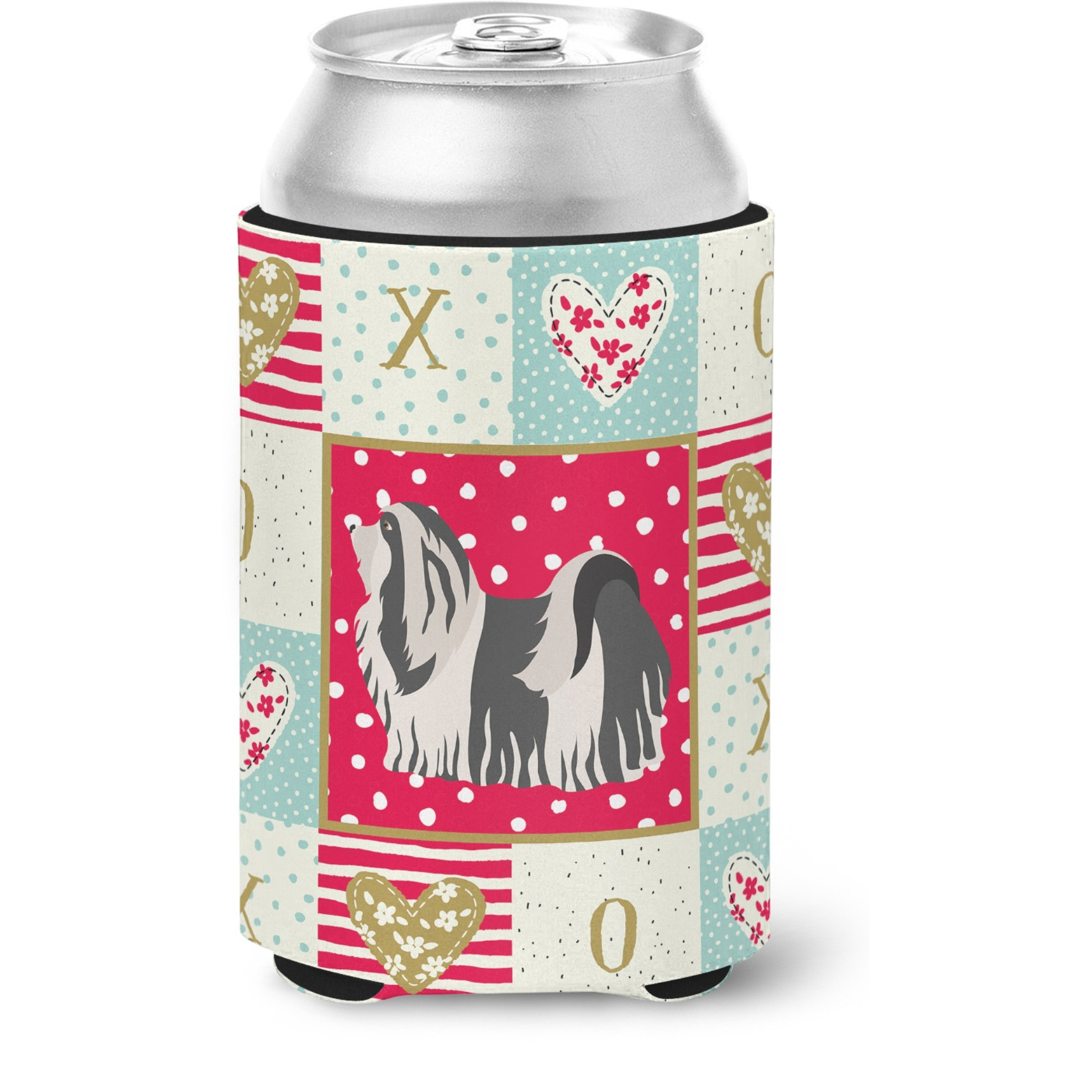 &quotCaroline's Treasures CK5841CC Havanese 1 Love Can or Bottle Hugger cold-beverage-koozies, Multicolor"