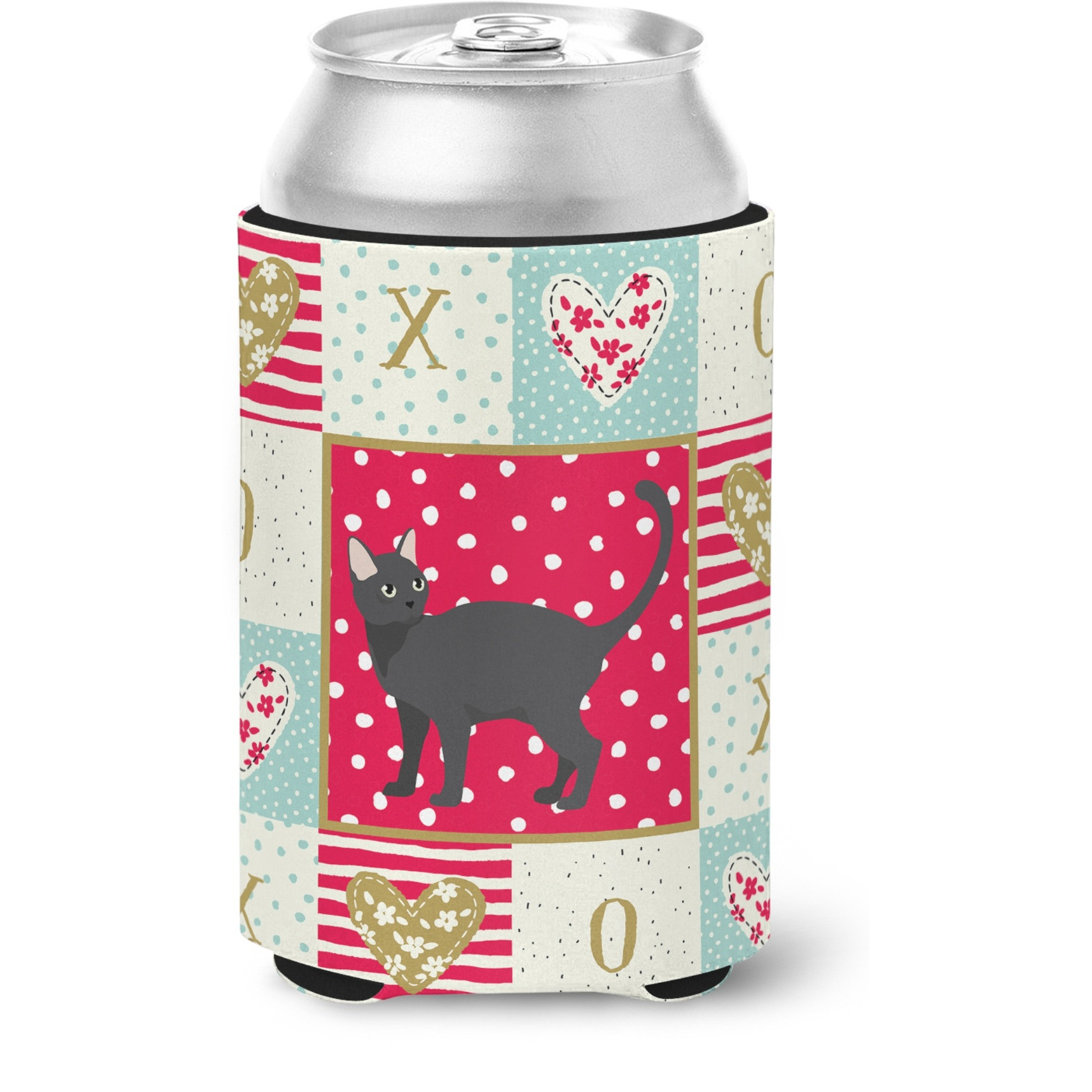 &quotCaroline's Treasures CK5645CC Malayan 2 Cat Love Can or Bottle Hugger cold-beverage-koozies, Multicolor"