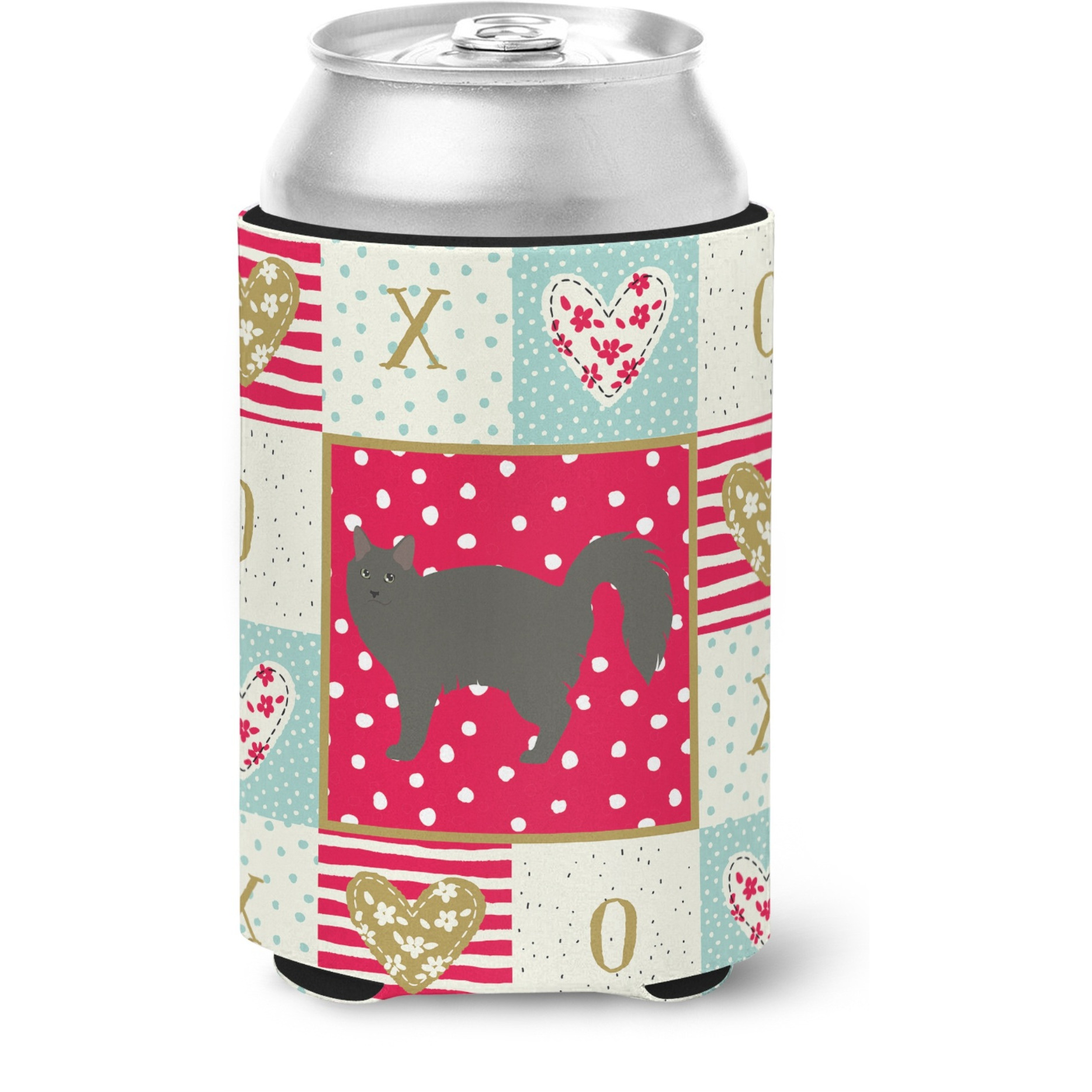 &quotCaroline's Treasures CK5657CC Nebelung 3 Cat Love Can or Bottle Hugger cold-beverage-koozies, Multicolor"