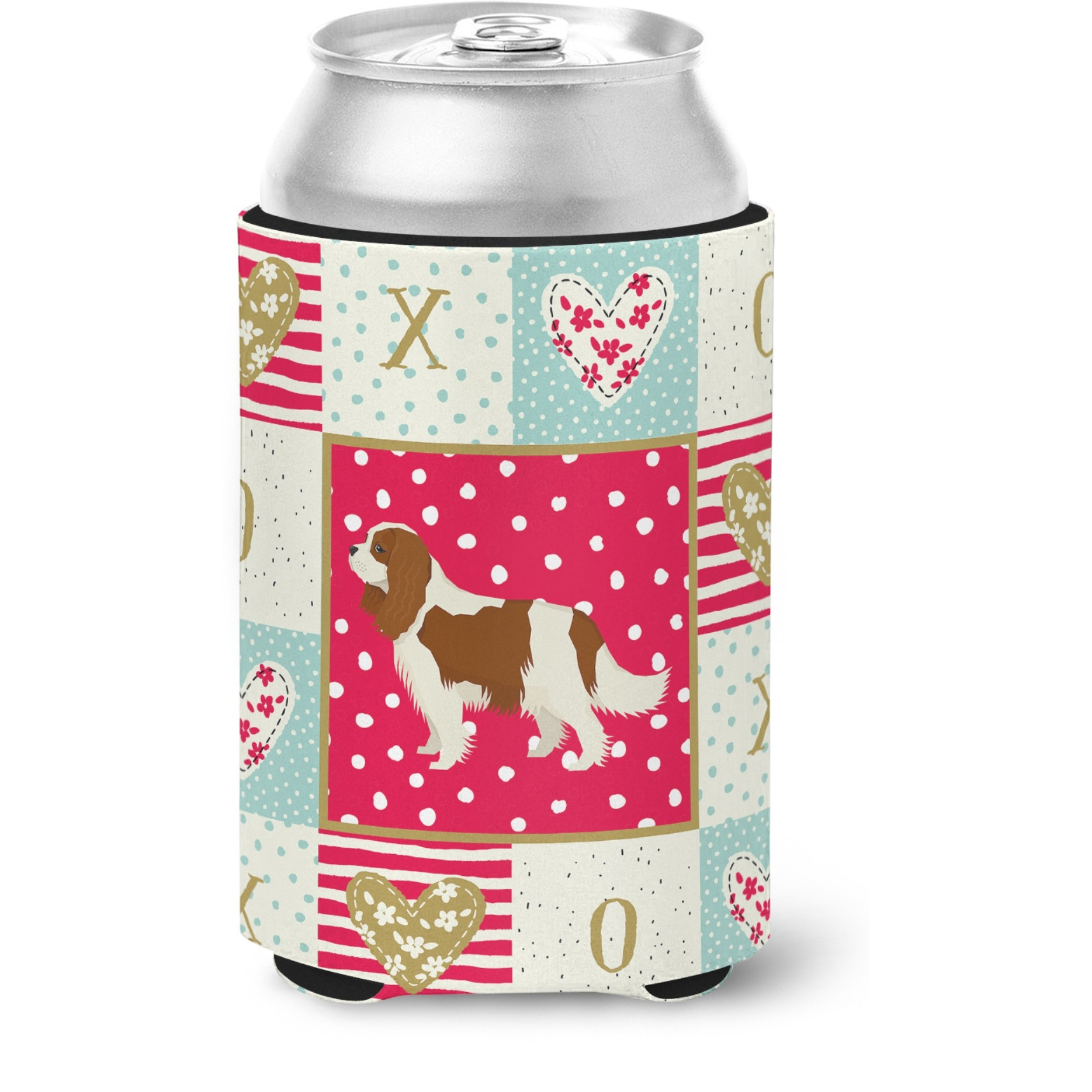 &quotCaroline's Treasures CK5919CC Cavalier Spaniel Love Can or Bottle Hugger cold-beverage-koozies, Multicolor"