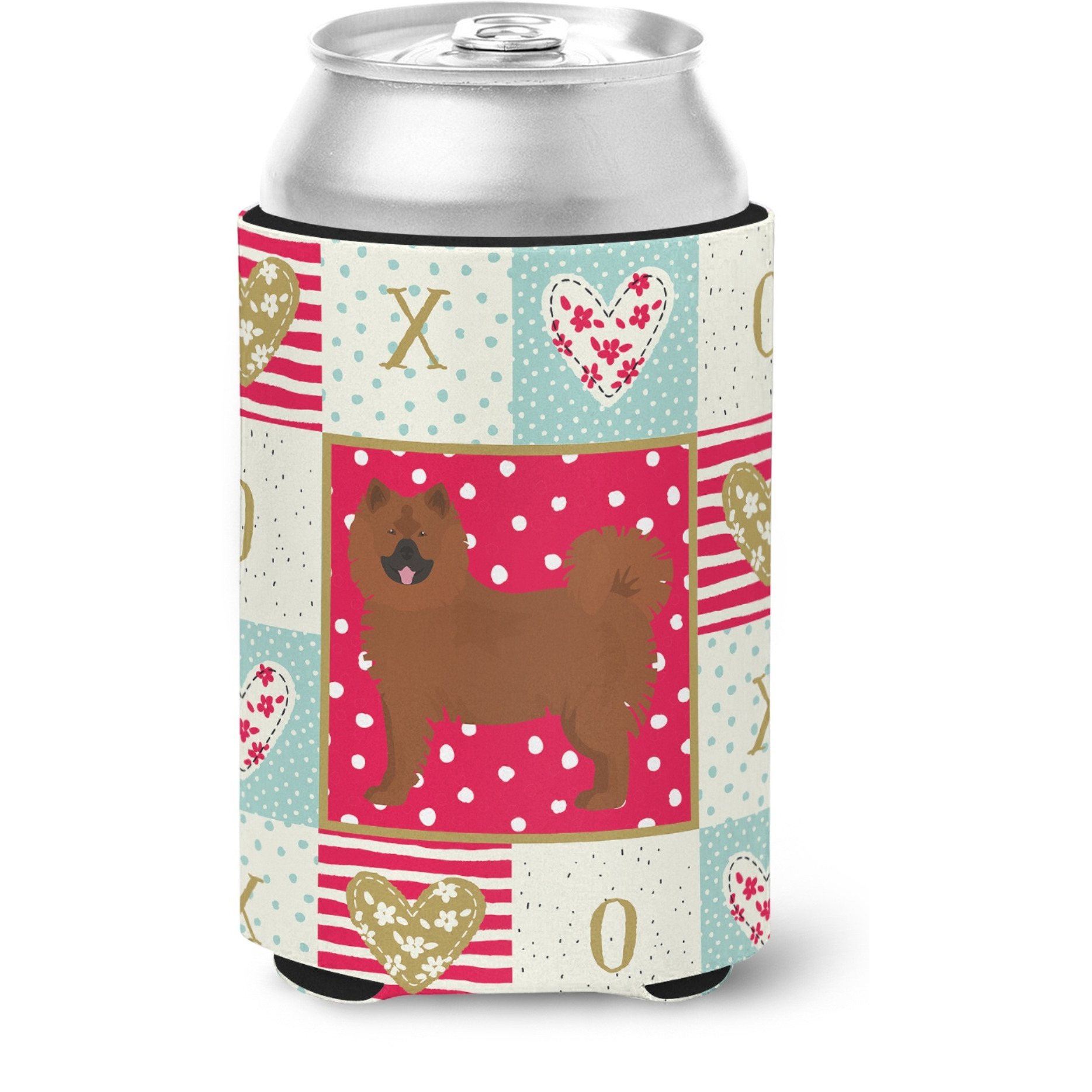&quotCaroline's Treasures CK5834CC Eurasier Love Can or Bottle Hugger cold-beverage-koozies, Multicolor"