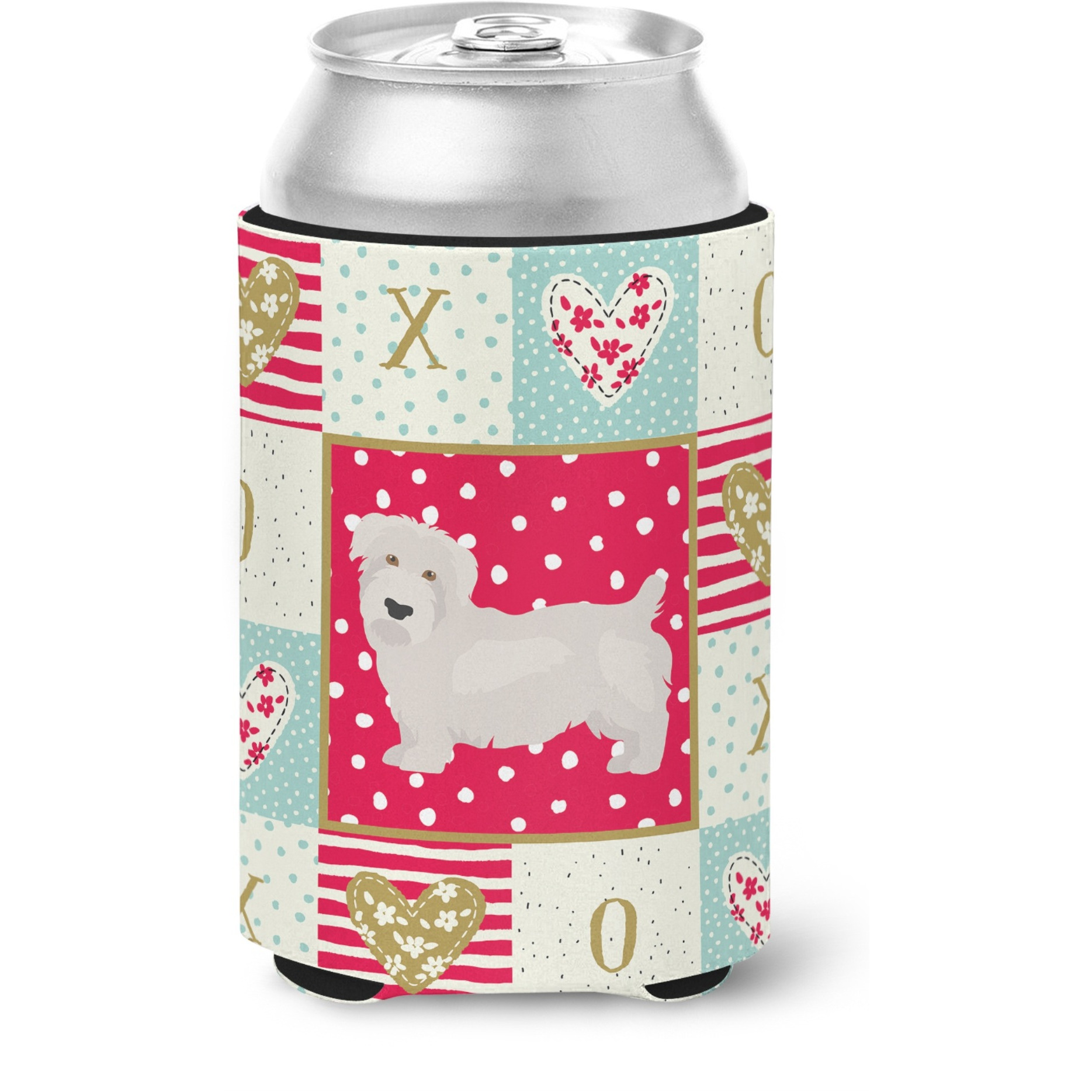 &quotCaroline's Treasures CK5840CC Glen of Imal 2 Love Can or Bottle Hugger cold-beverage-koozies, Multicolor"