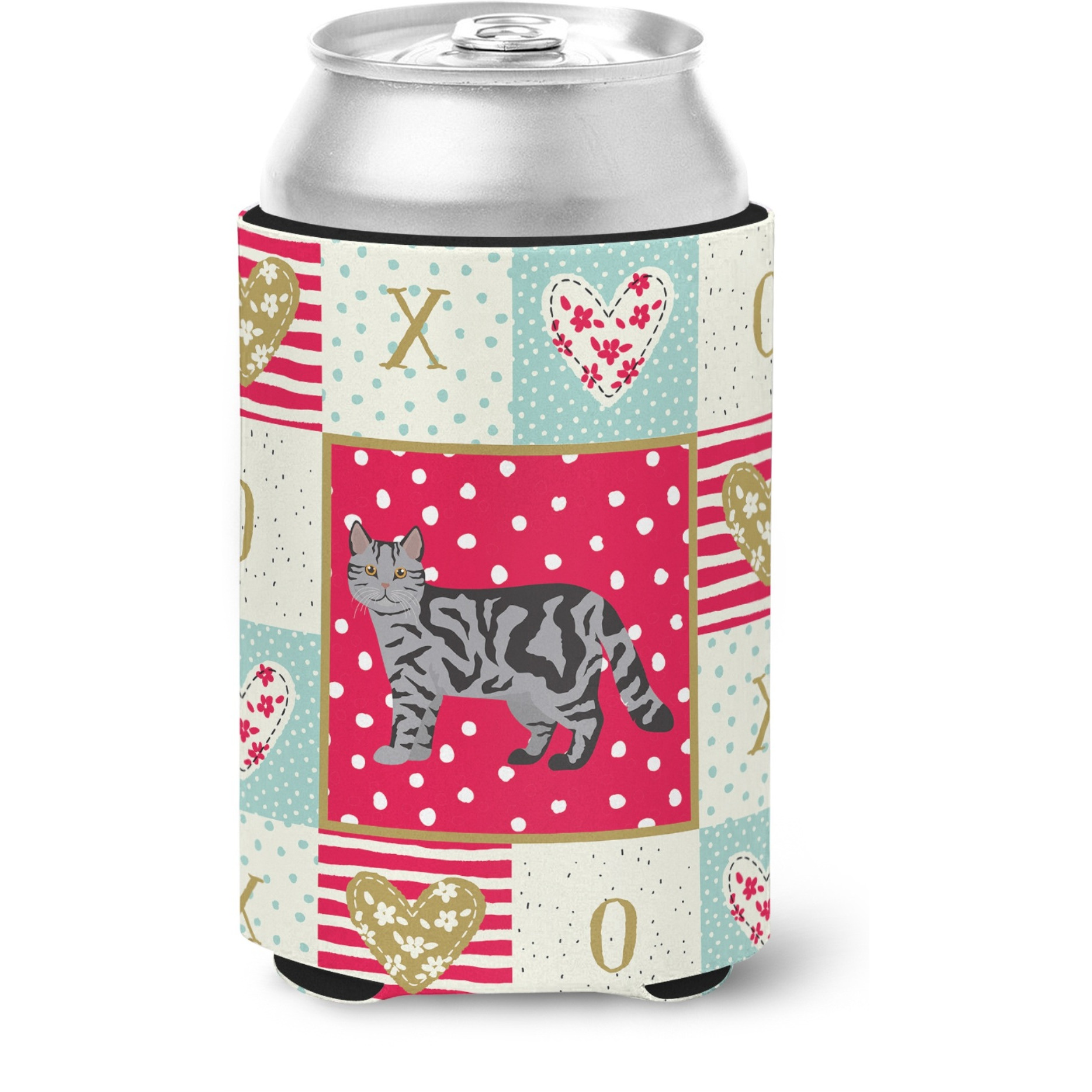 &quotCaroline's Treasures CK5699CC Scottish Straight Cat Love Can or Bottle Hugger cold-beverage-koozies, Multicolor"