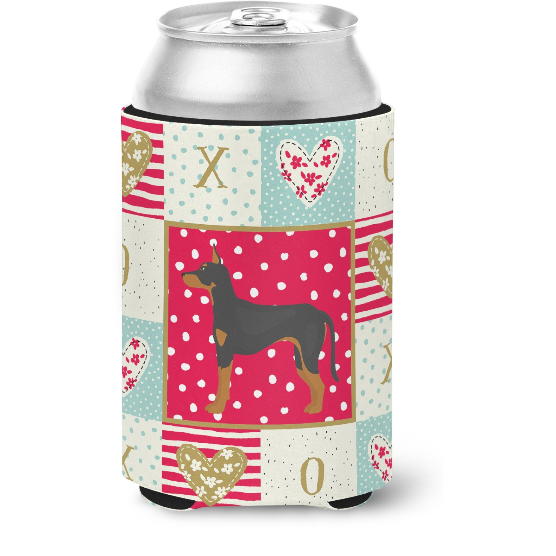 &quotCaroline's Treasures CK5862CC Manchester Terrier Love Can or Bottle Hugger cold-beverage-koozies, Multicolor"