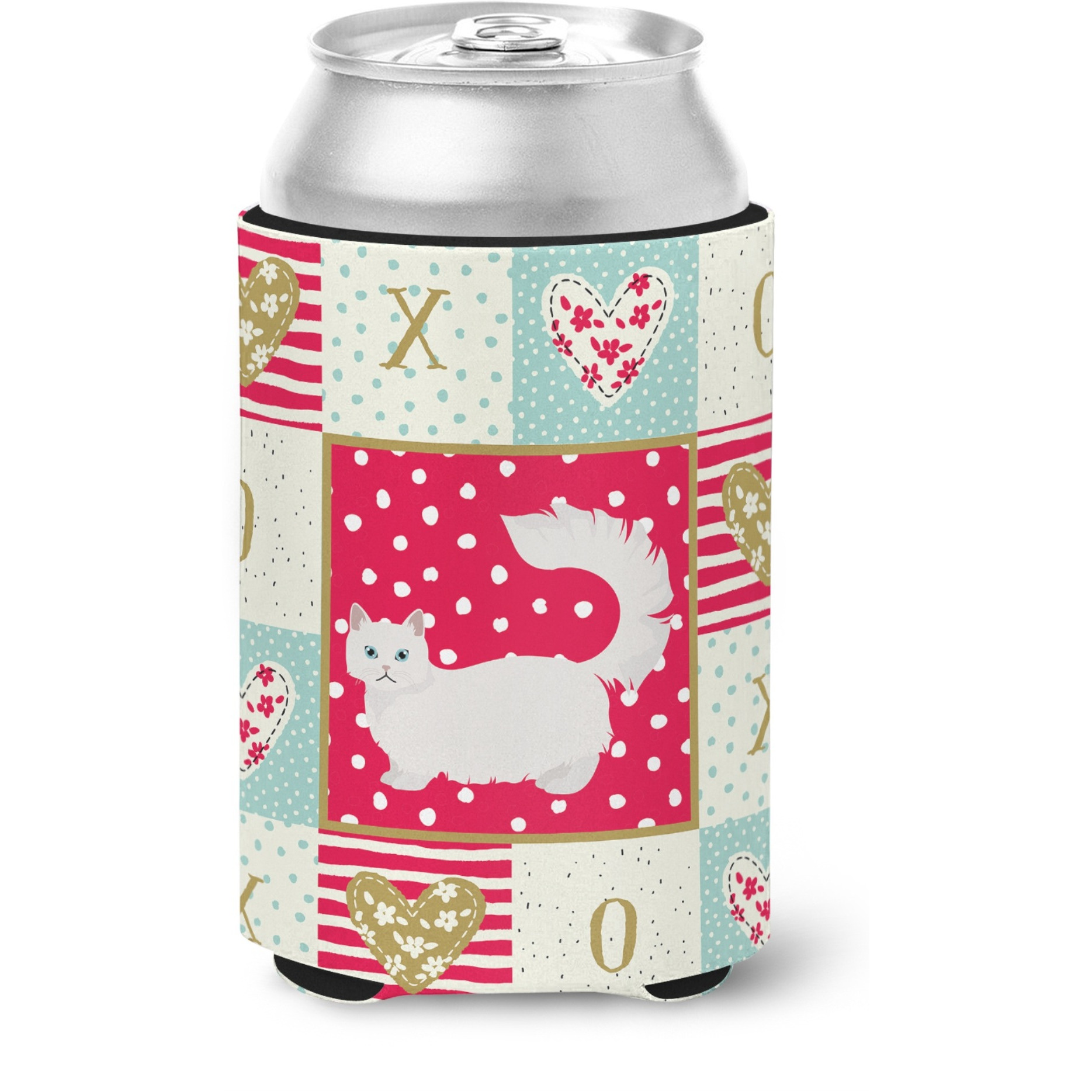 &quotCaroline's Treasures CK5653CC Napoleon 1 Cat Love Can or Bottle Hugger cold-beverage-koozies, Multicolor"