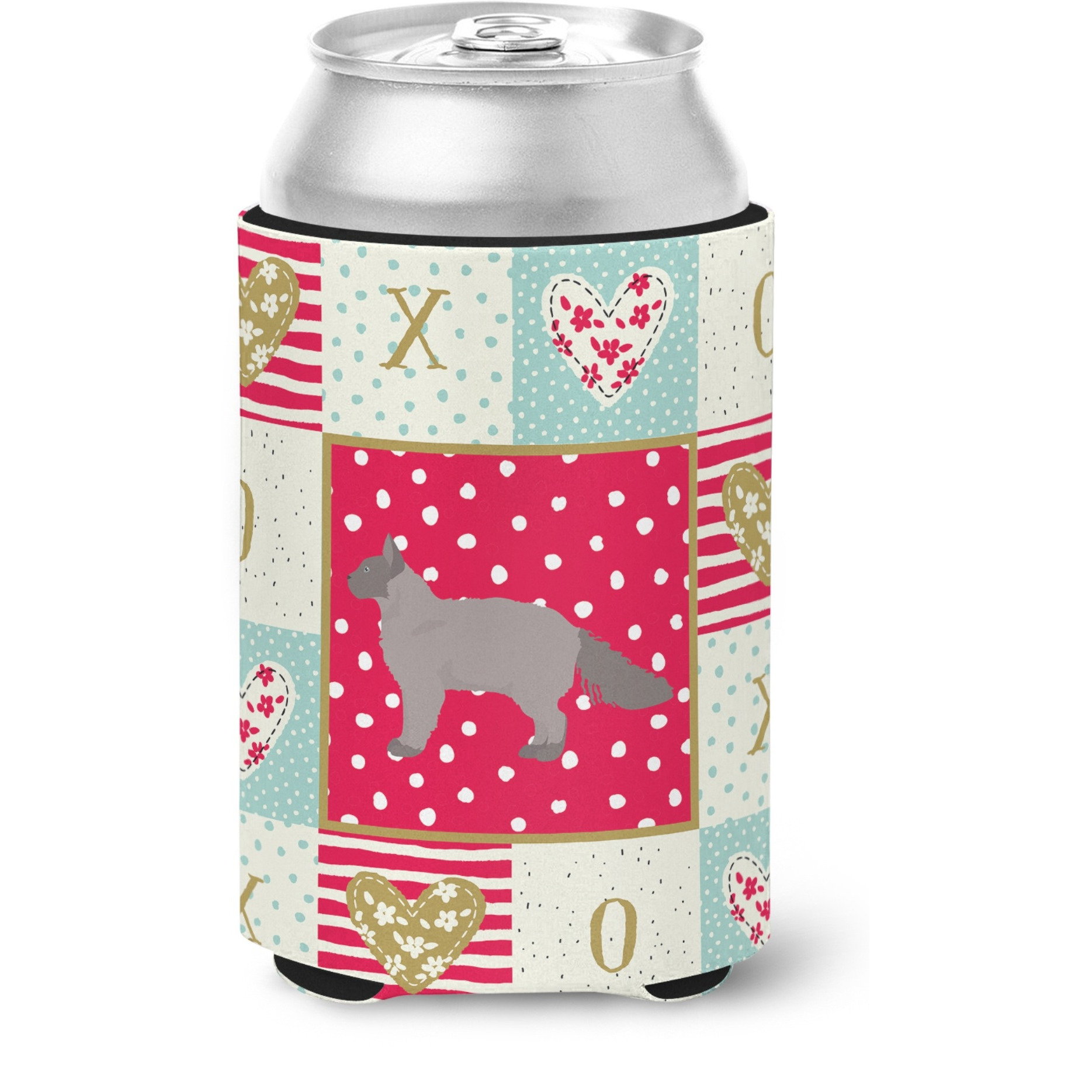 &quotCaroline's Treasures CK5638CC La Perm 3 Cat Love Can or Bottle Hugger cold-beverage-koozies, Multicolor"