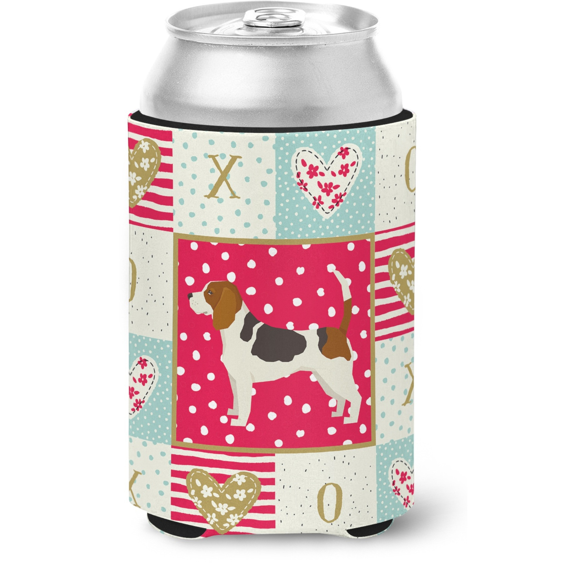 &quotCaroline's Treasures CK5909CC Beagle Love Can or Bottle Hugger cold-beverage-koozies, Multicolor"