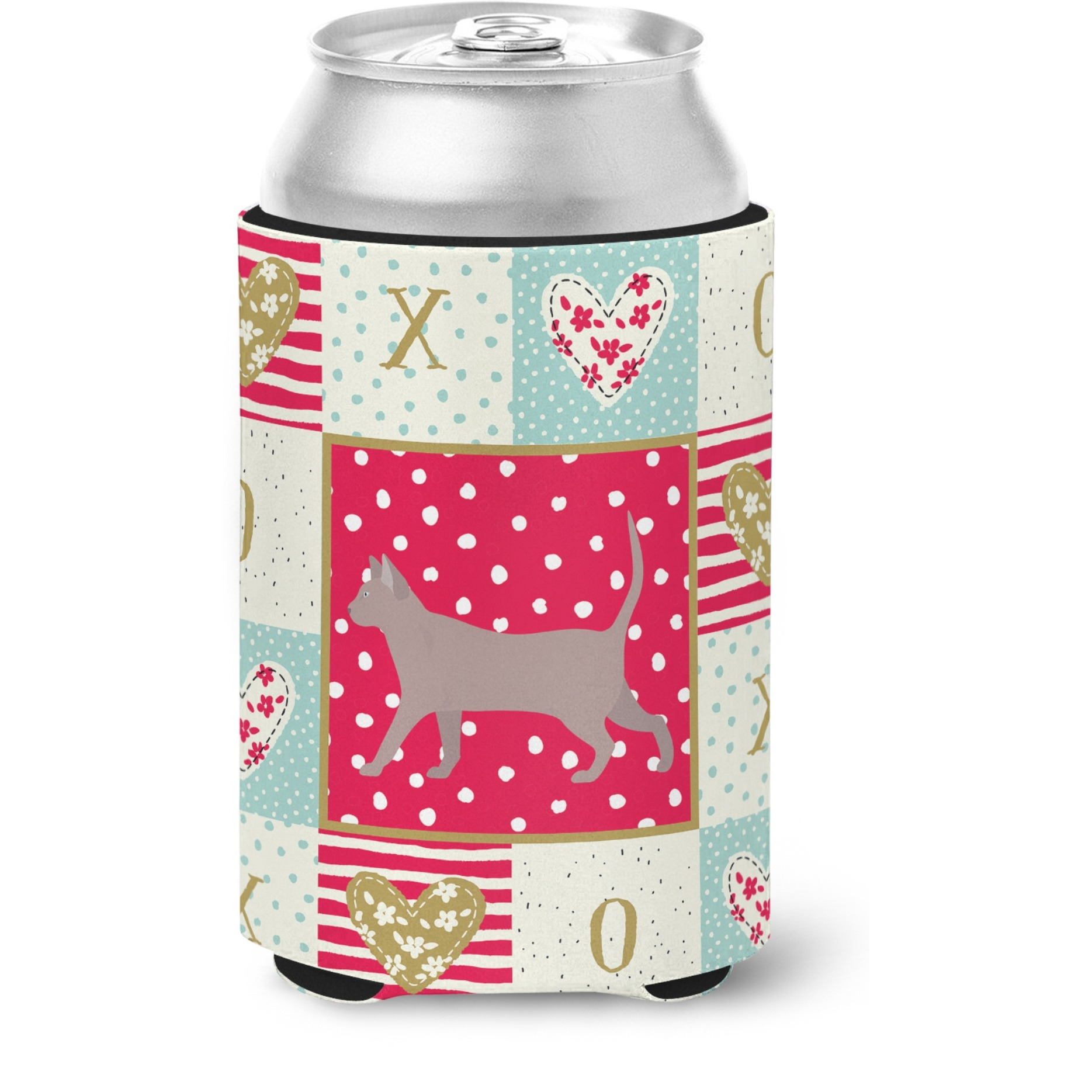 &quotCaroline's Treasures CK5722CC Thai Lilac 2 Cat Love Can or Bottle Hugger cold-beverage-koozies, Multicolor"