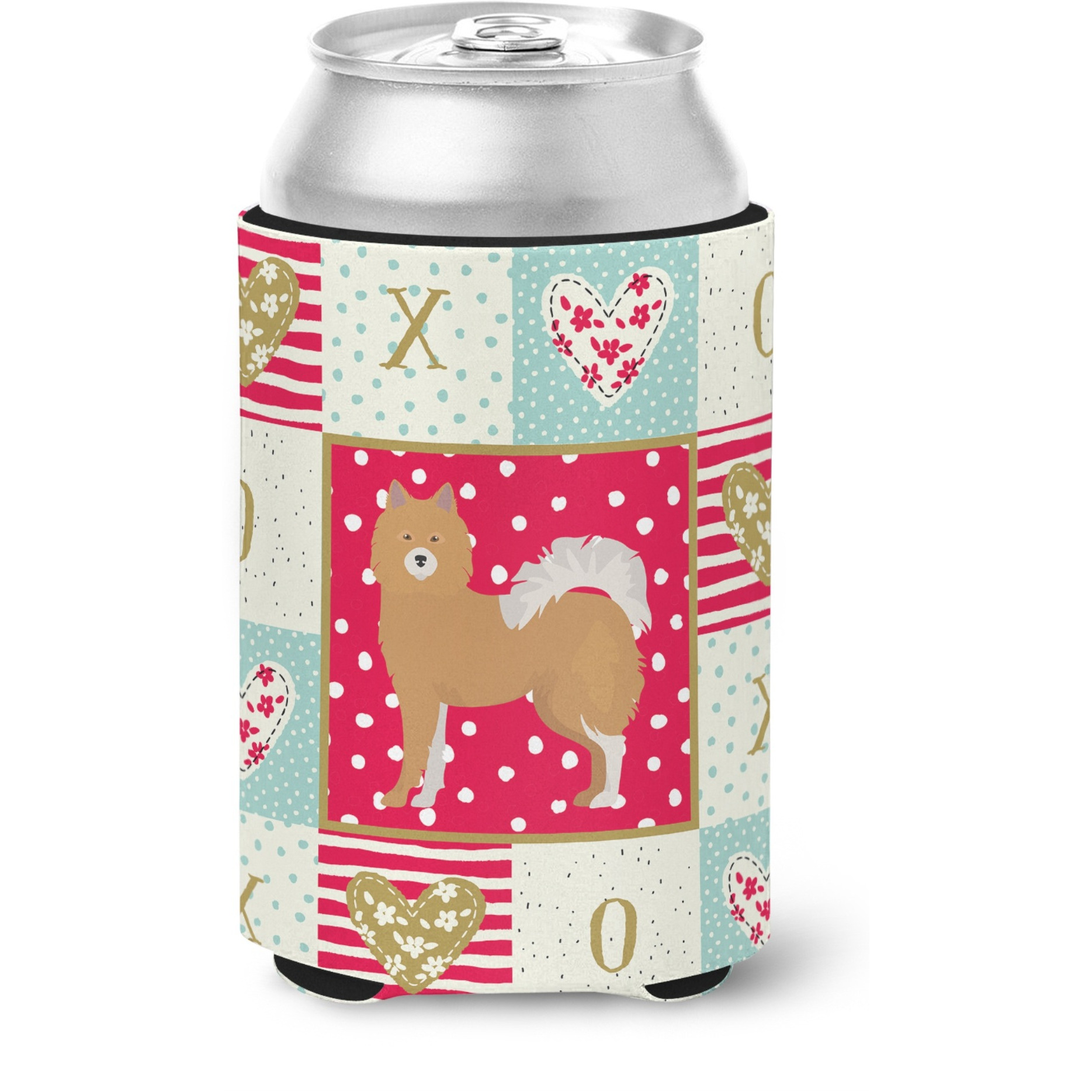 &quotCaroline's Treasures CK5828CC Elo Dog 1 Love Can or Bottle Hugger cold-beverage-koozies, Multicolor"